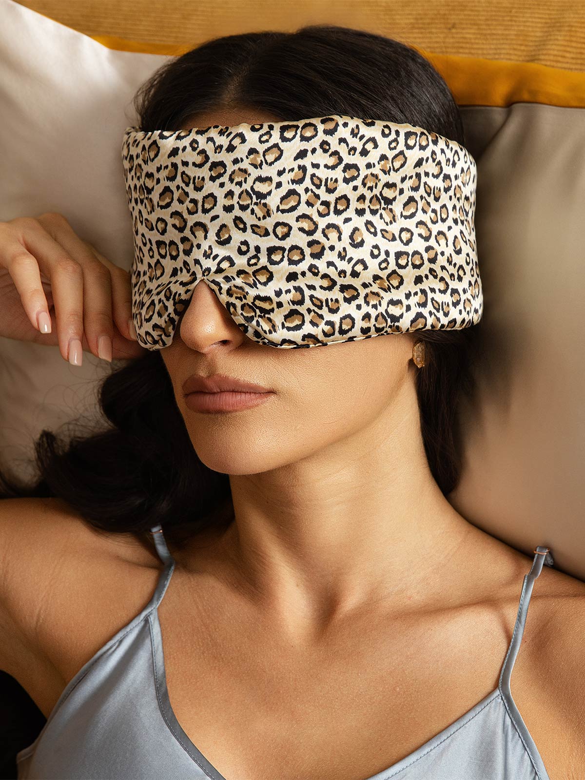 Søvnmaske i silke i ét stykke med velcrolukning - Image 12