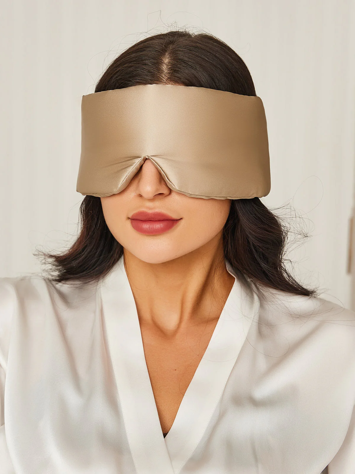 Søvnmaske i silke i ét stykke med velcrolukning - Image 39