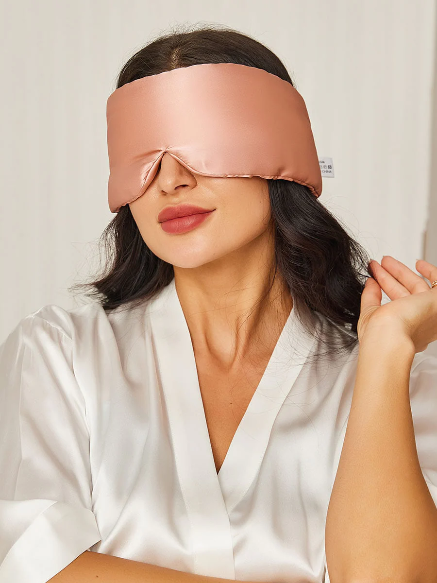Søvnmaske i silke i ét stykke med velcrolukning - Image 41