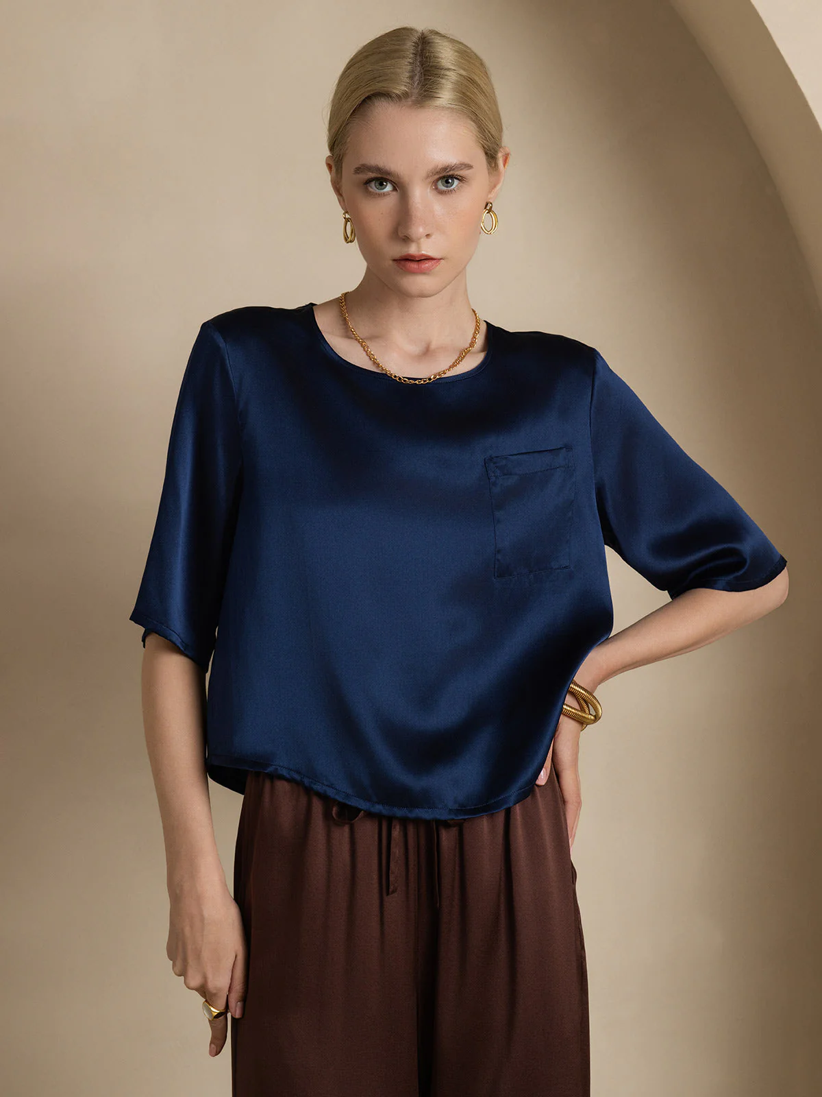 100% Silke Casual Dame T-shirt - Image 24