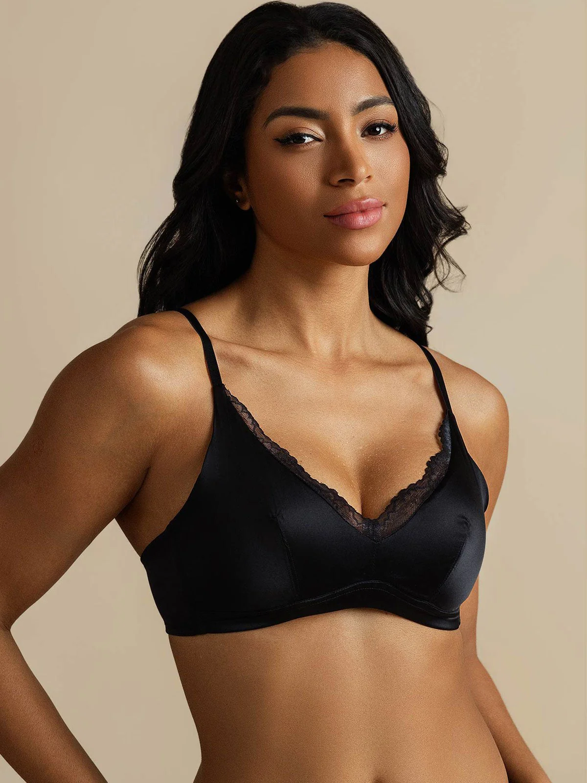 Pure Silk Klassisk Blonde BH Uden Bøjle - Image 16