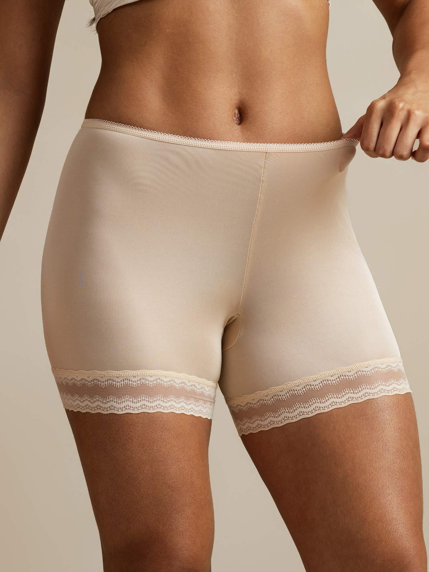Ren Silke Blonder Kant Anti-Gnidning Shorts - Image 13