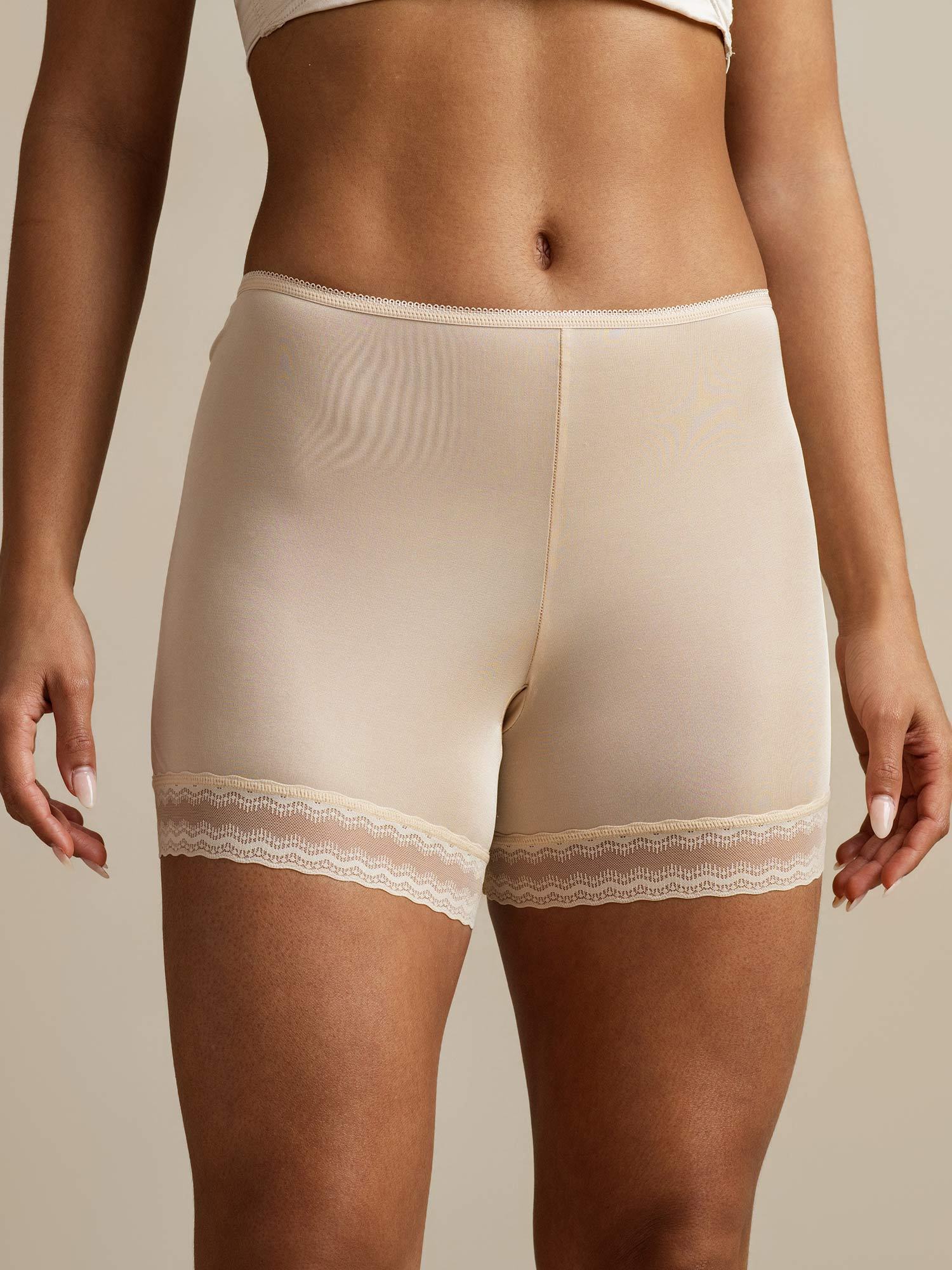 Ren Silke Blonder Kant Anti-Gnidning Shorts - Image 14