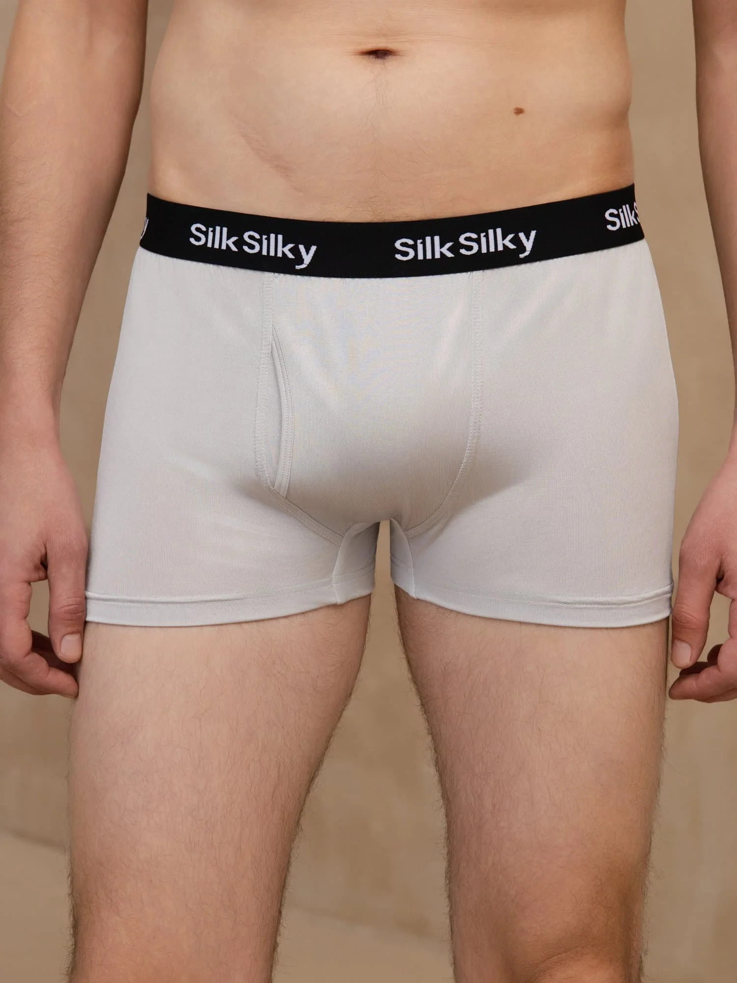 Ren Silke Herre Komfort Åndbar Boxer Brief Underbukser - Image 3
