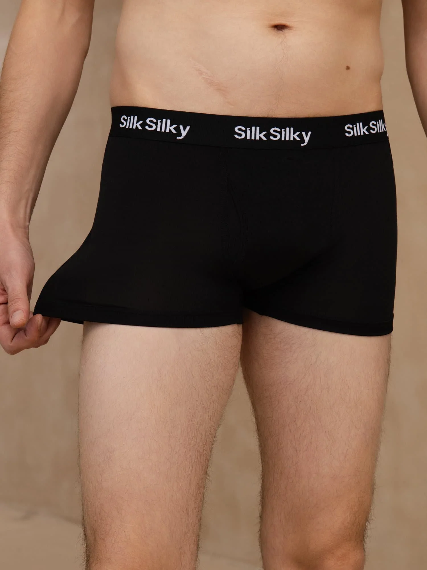 Ren Silke Herre Komfort Åndbar Boxer Brief Underbukser - Image 5