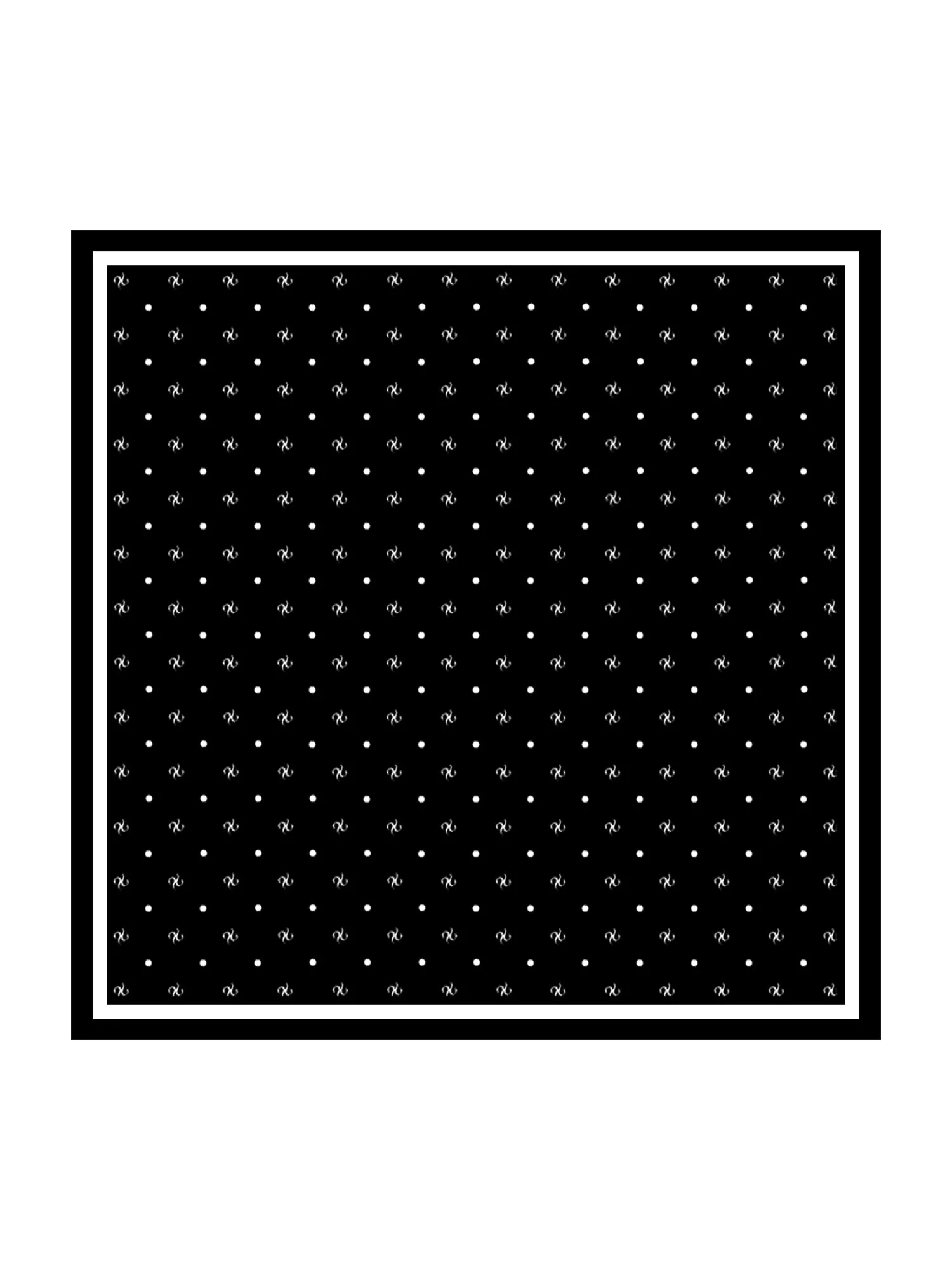 Ren Silke SilkSilky Brandprint Firkantet Tørklæde - Størrelse 90x90cm