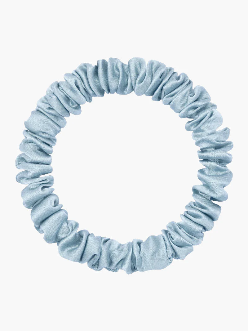 Ren Silke Blød Tynd Hår Scrunchie - 1cm - Image 51
