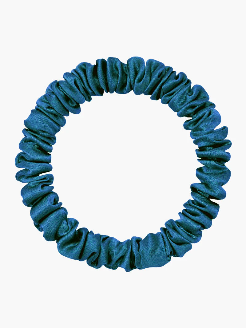 Ren Silke Blød Tynd Hår Scrunchie - 1cm - Image 55