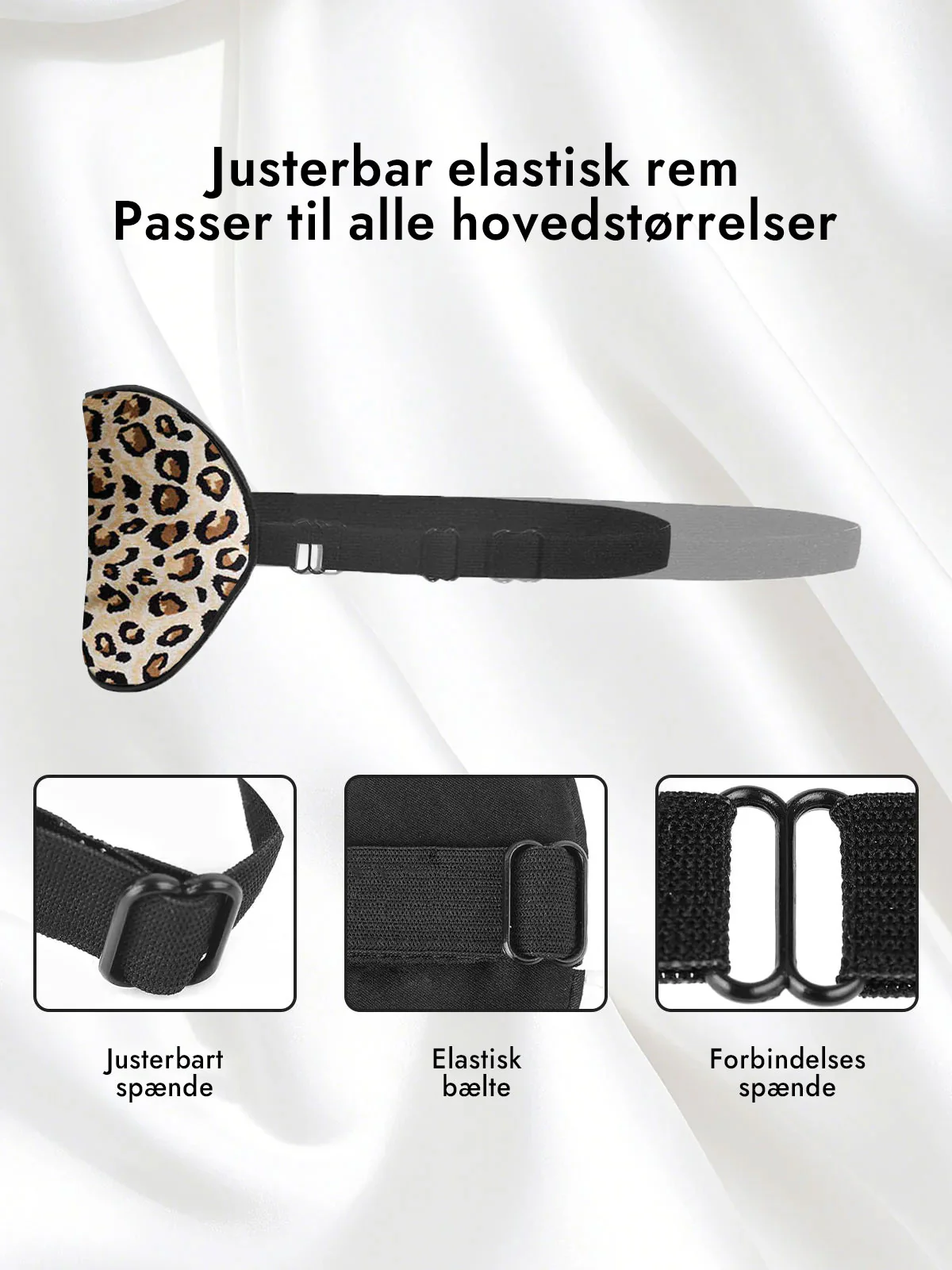 100% Silke Elastisk Bånd Søvn Øjenmaske - Image 16