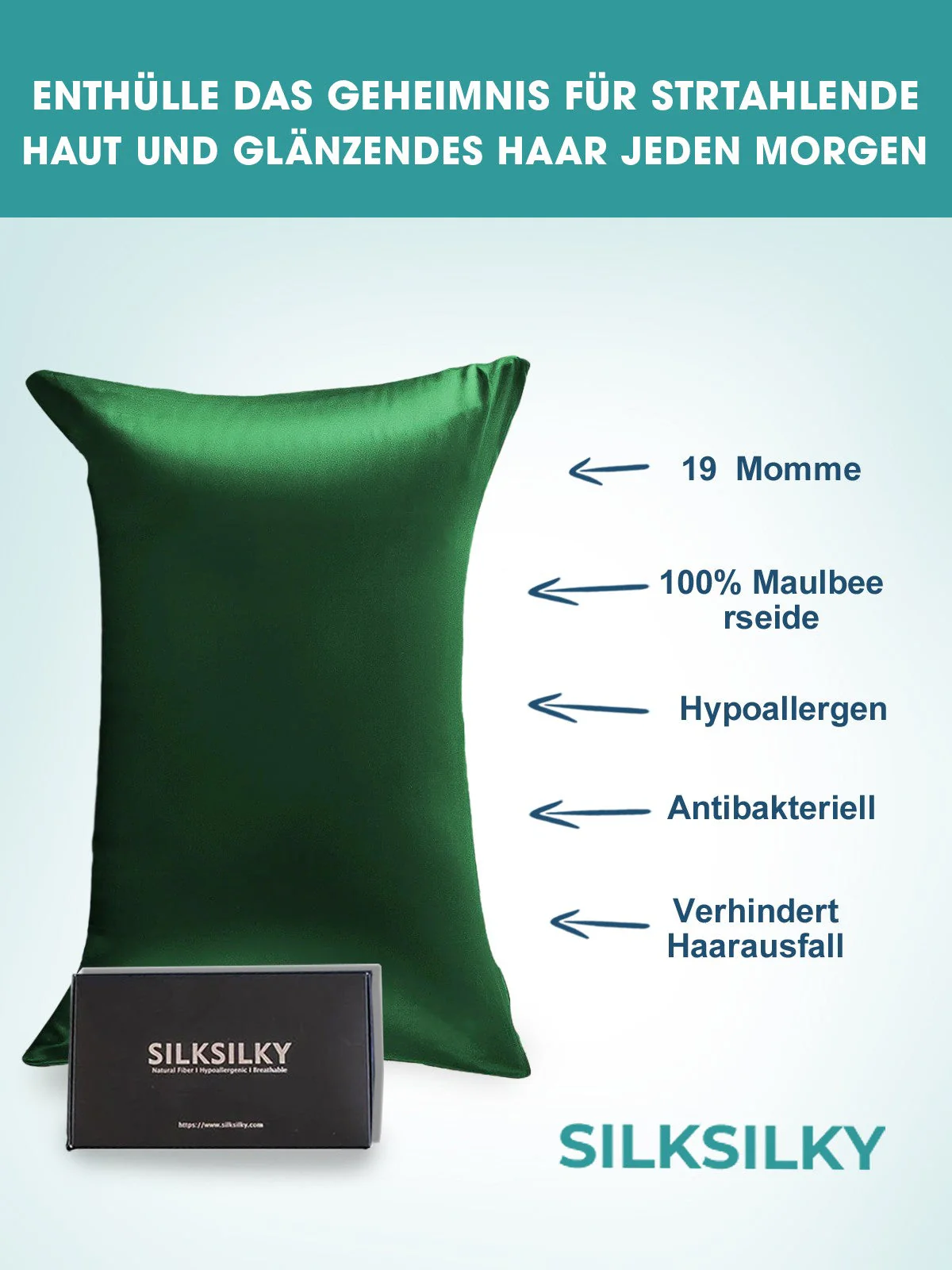 2Stk 19Momme Silke Pudebetræk Bundt - Konvolut - Image 21