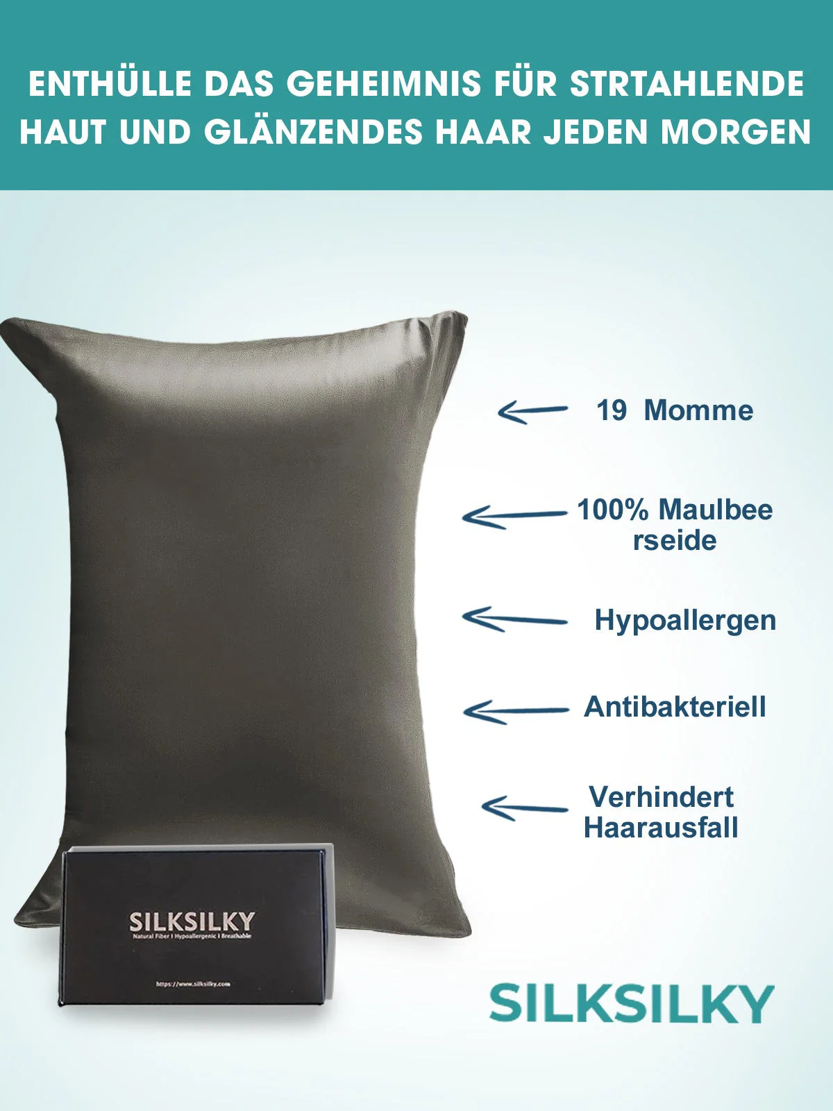 2Stk 19Momme Silke Pudebetræk Bundt - Konvolut - Image 27