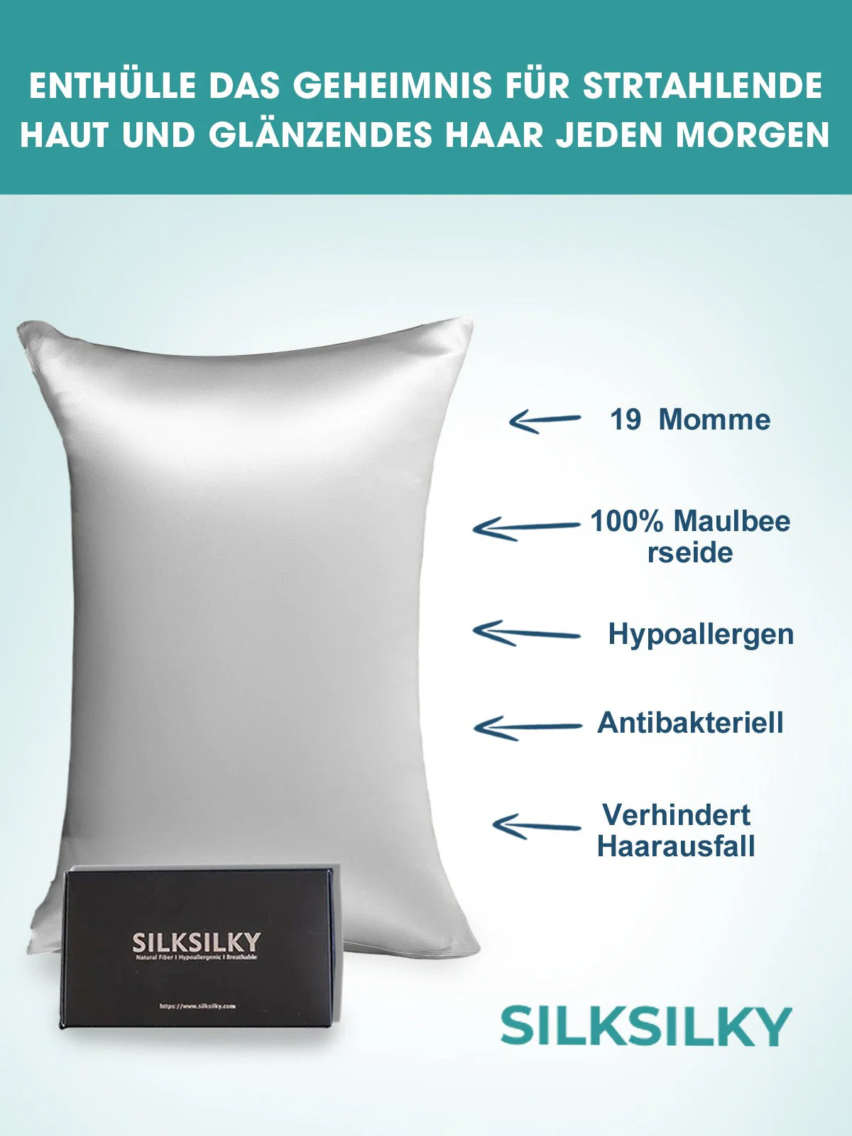 2Stk 19Momme Silke Pudebetræk Bundt - Konvolut - Image 63