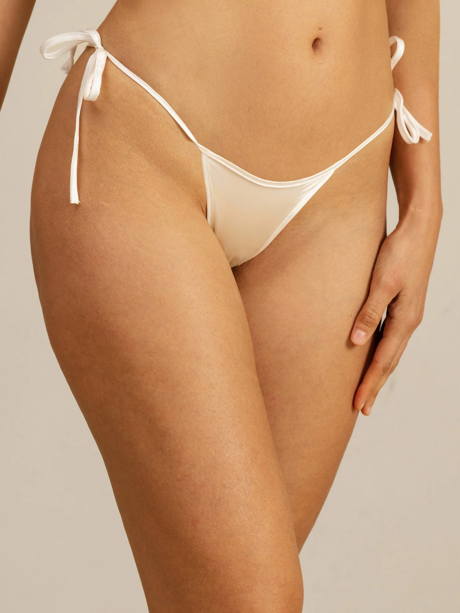 Ren Silke Bindebånd Tanga Sexet Bikini Trusse - Image 18