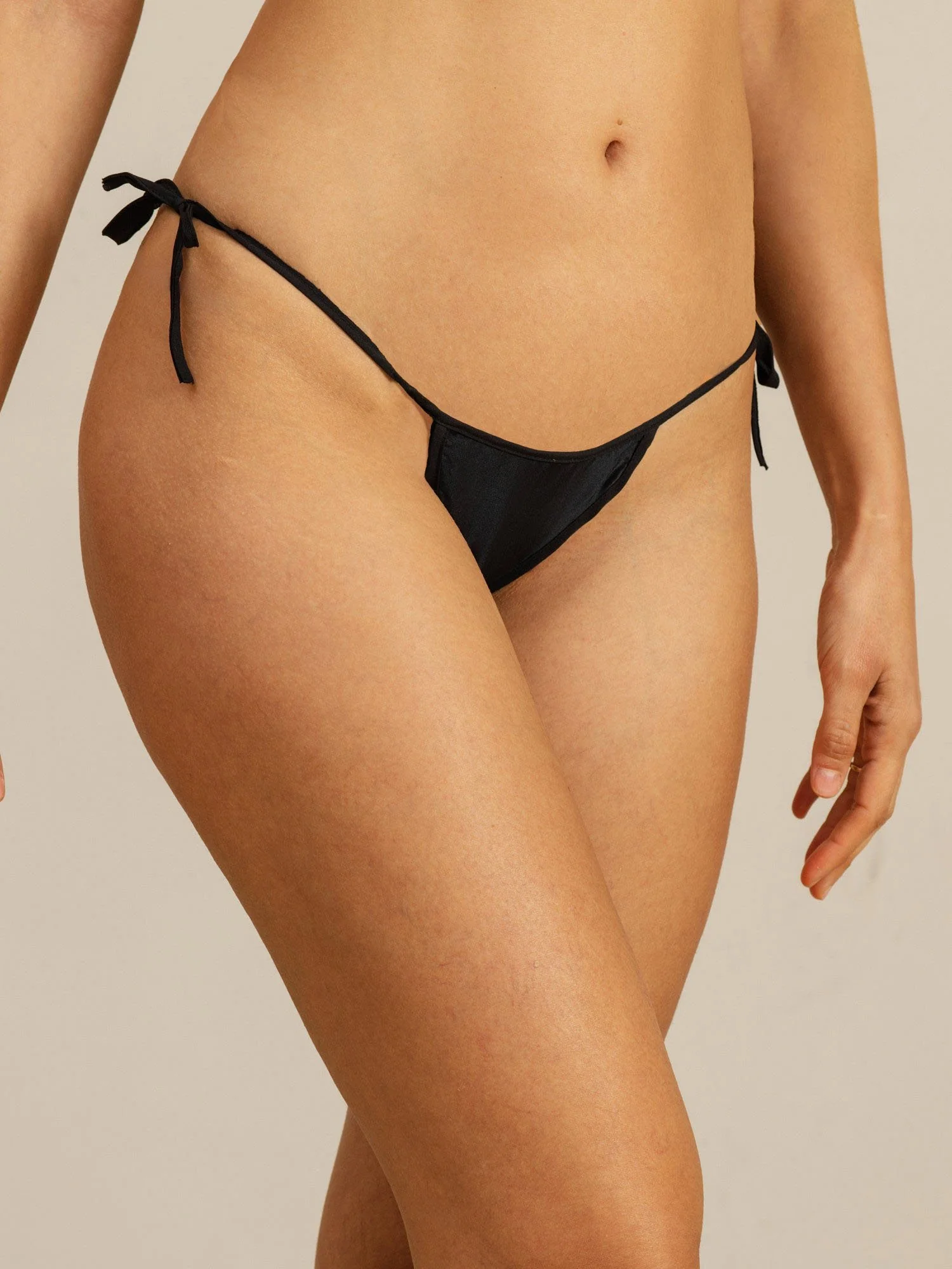 Ren Silke Bindebånd Tanga Sexet Bikini Trusse - Image 5