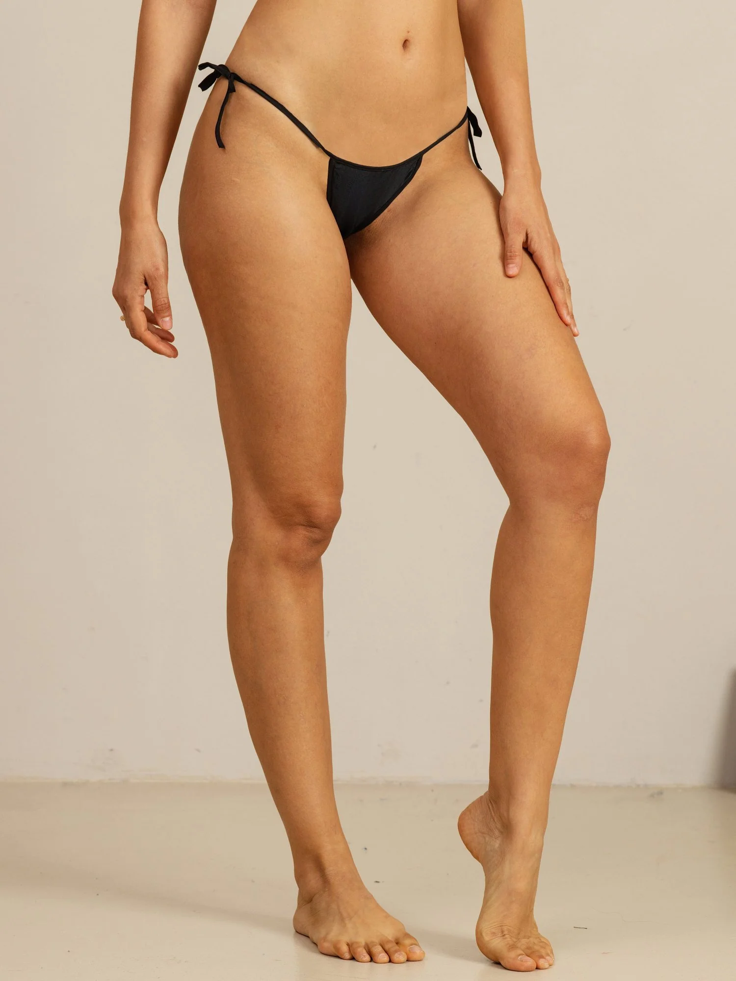 Ren Silke Bindebånd Tanga Sexet Bikini Trusse - Image 7