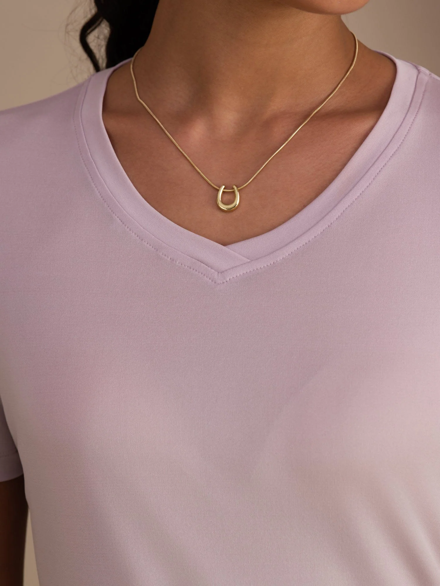 Pure Silk V-Hals Korte Ærmer Snag-Resistant Kvinders T-Shirt - Image 26