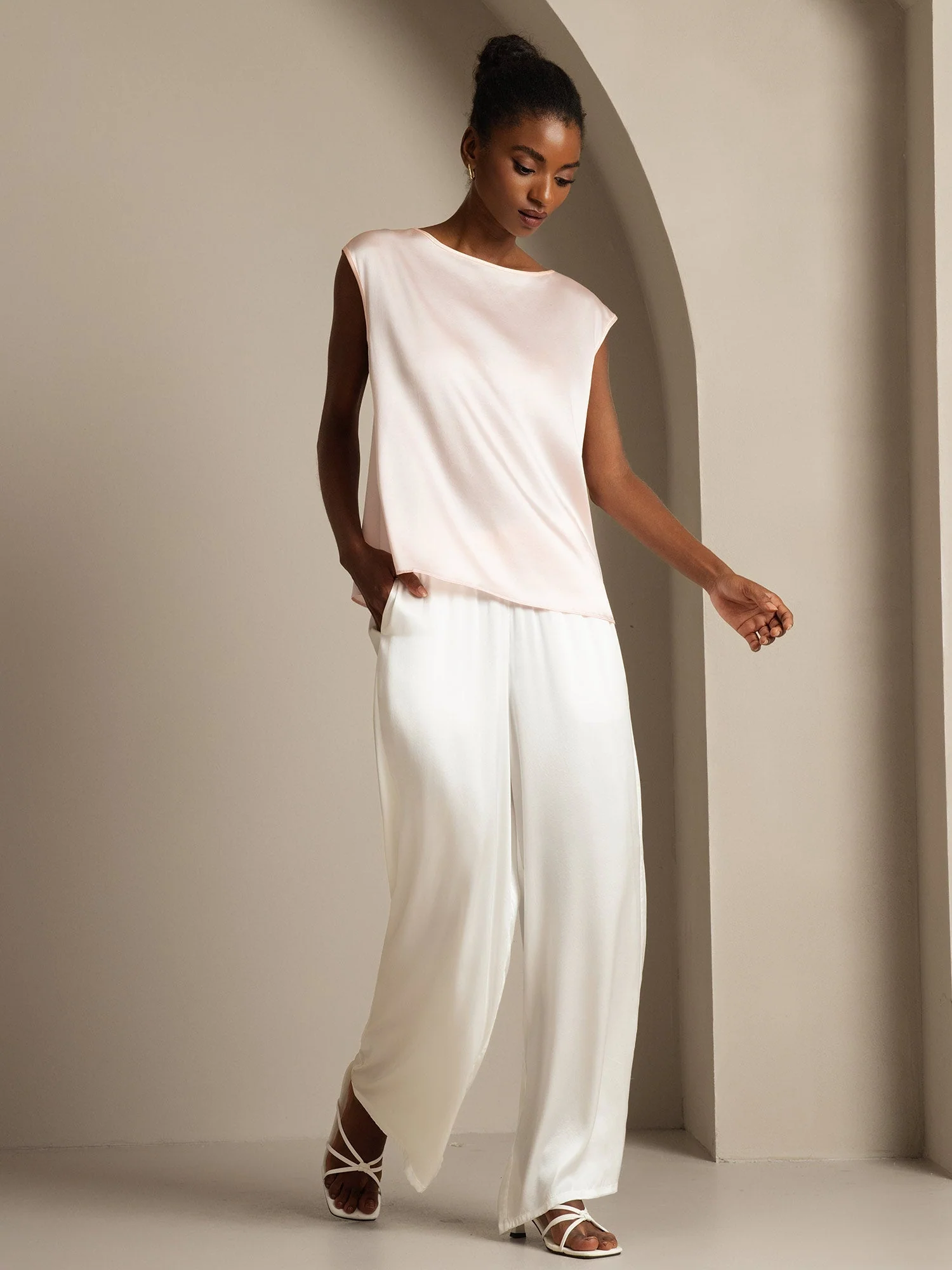 19Momme Silke Kappeærme Bluse - Image 52