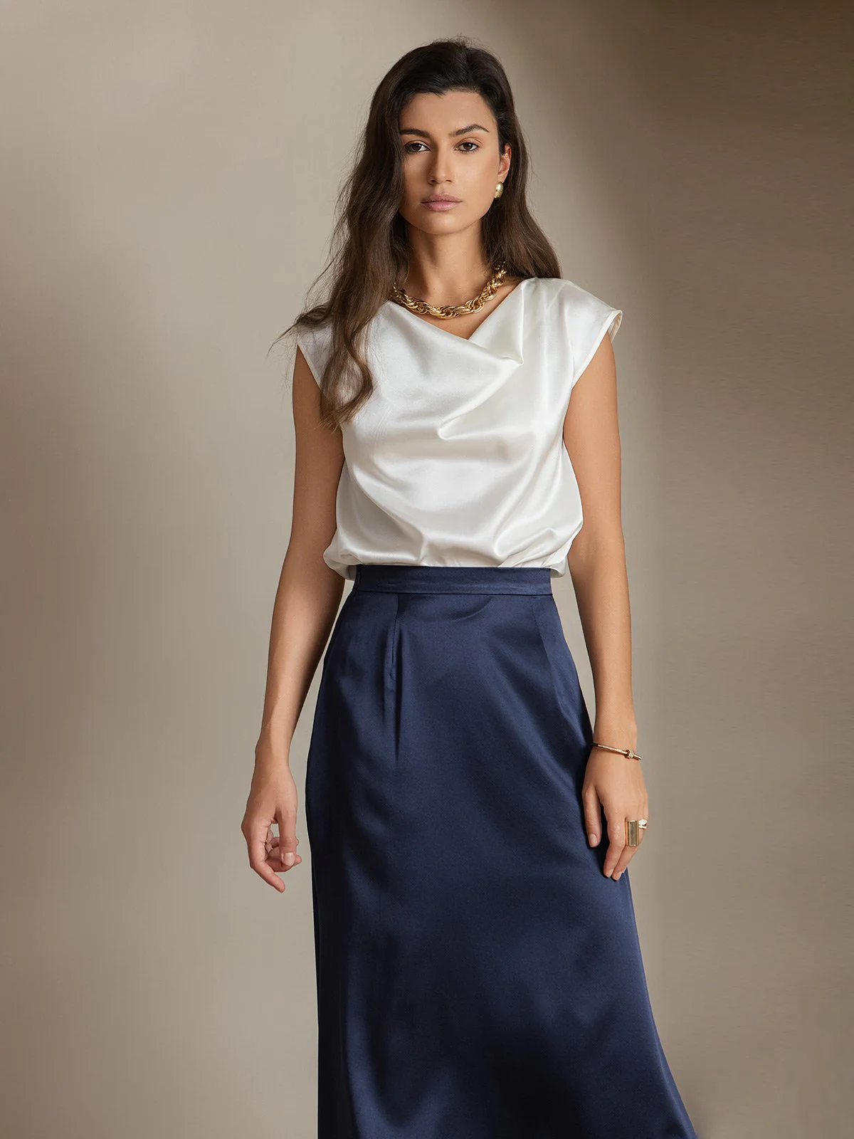 19Momme Silke Kappeærme Halskrave Tanktop/Bluse - Image 21