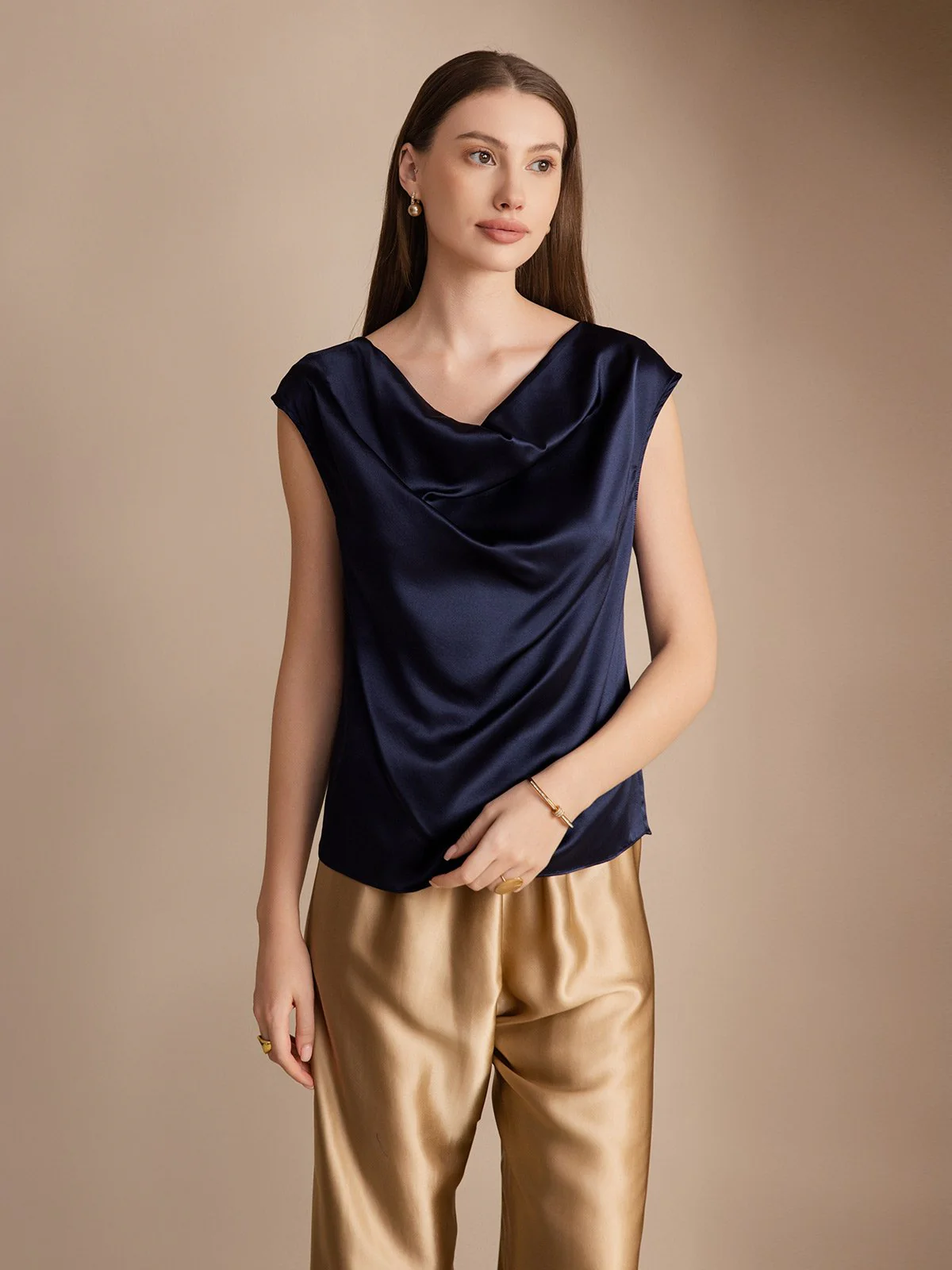 19Momme Silke Kappeærme Halskrave Tanktop/Bluse - Image 22