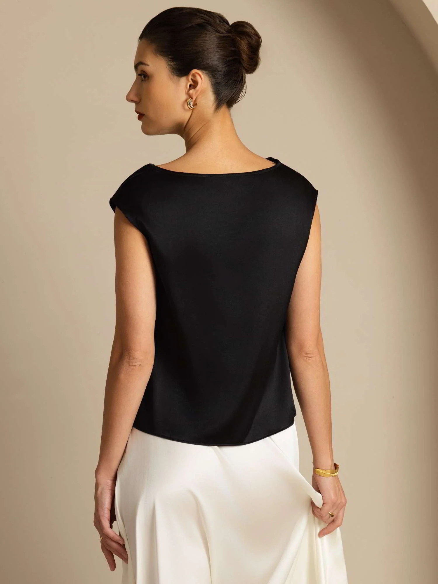 19Momme Silke Kappeærme Halskrave Tanktop/Bluse - Image 30