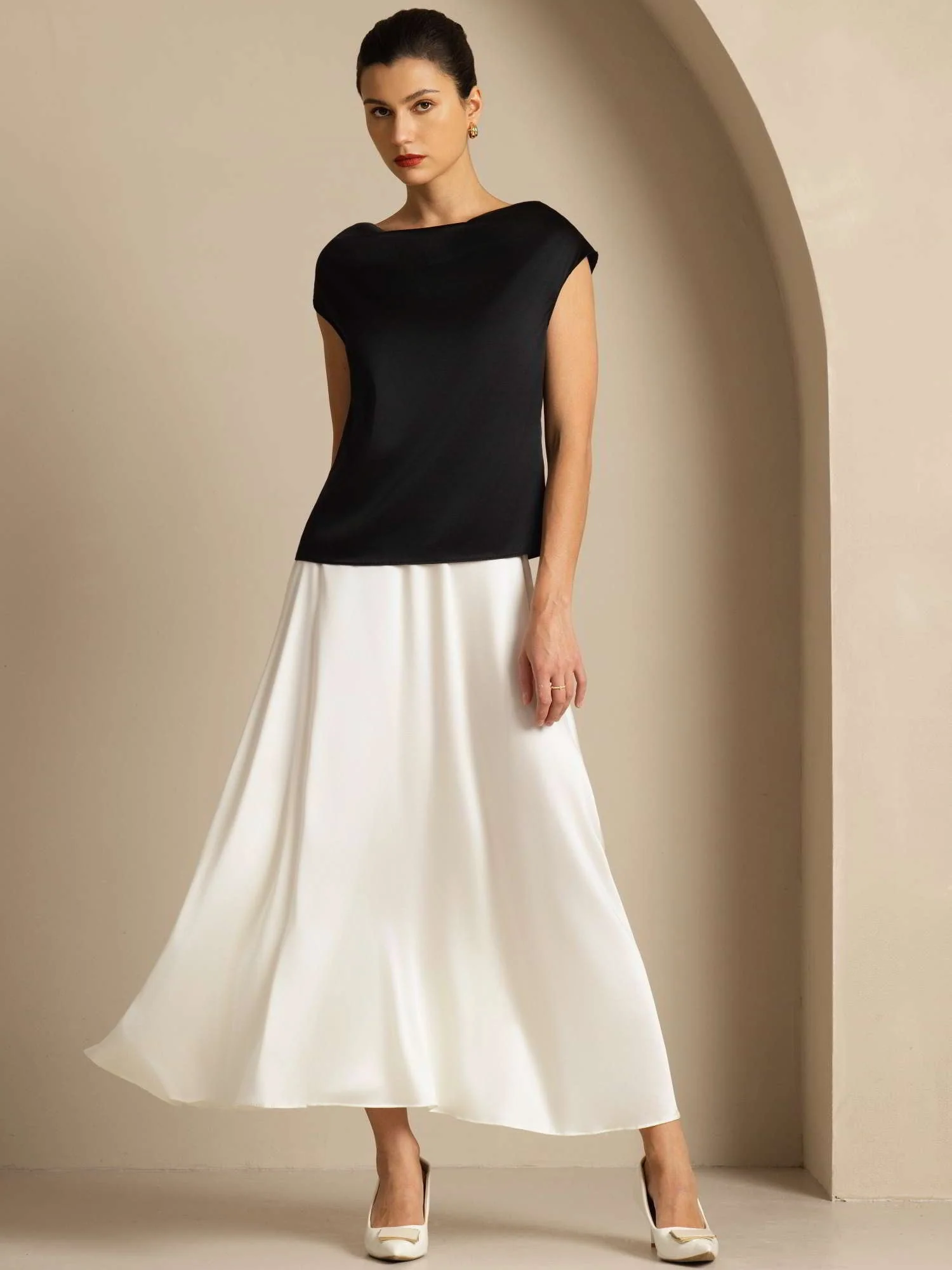 19Momme Silke Kappeærme Halskrave Tanktop/Bluse - Image 33