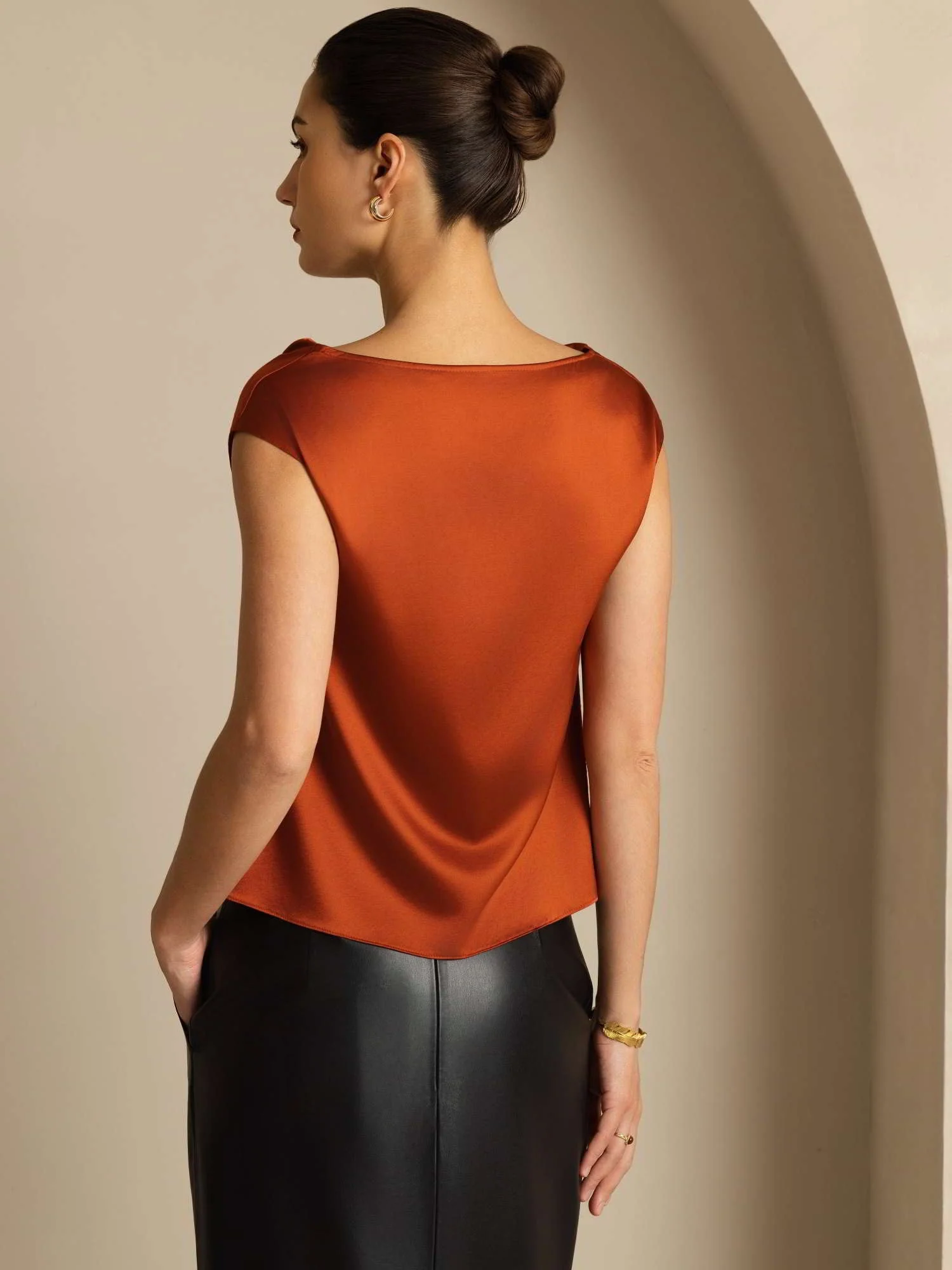 19Momme Silke Kappeærme Halskrave Tanktop/Bluse - Image 37