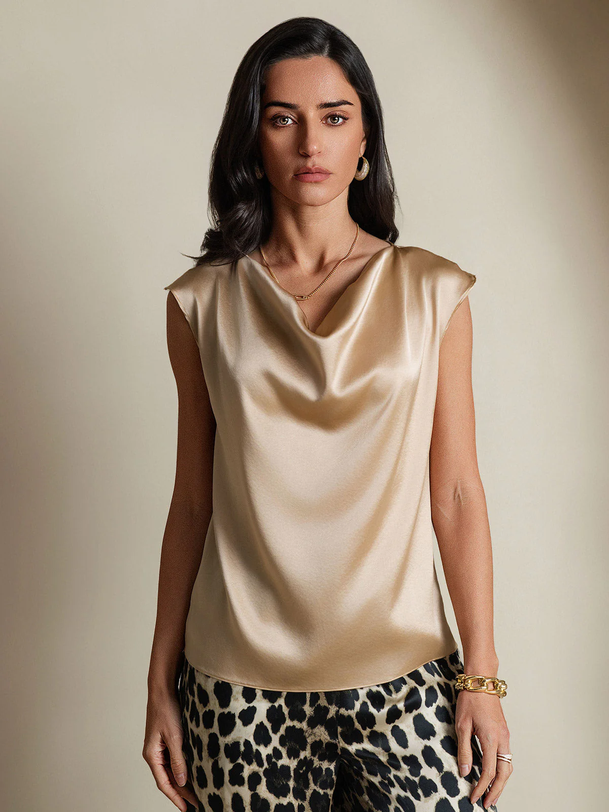19Momme Silke Kappeærme Halskrave Tanktop/Bluse - Image 57