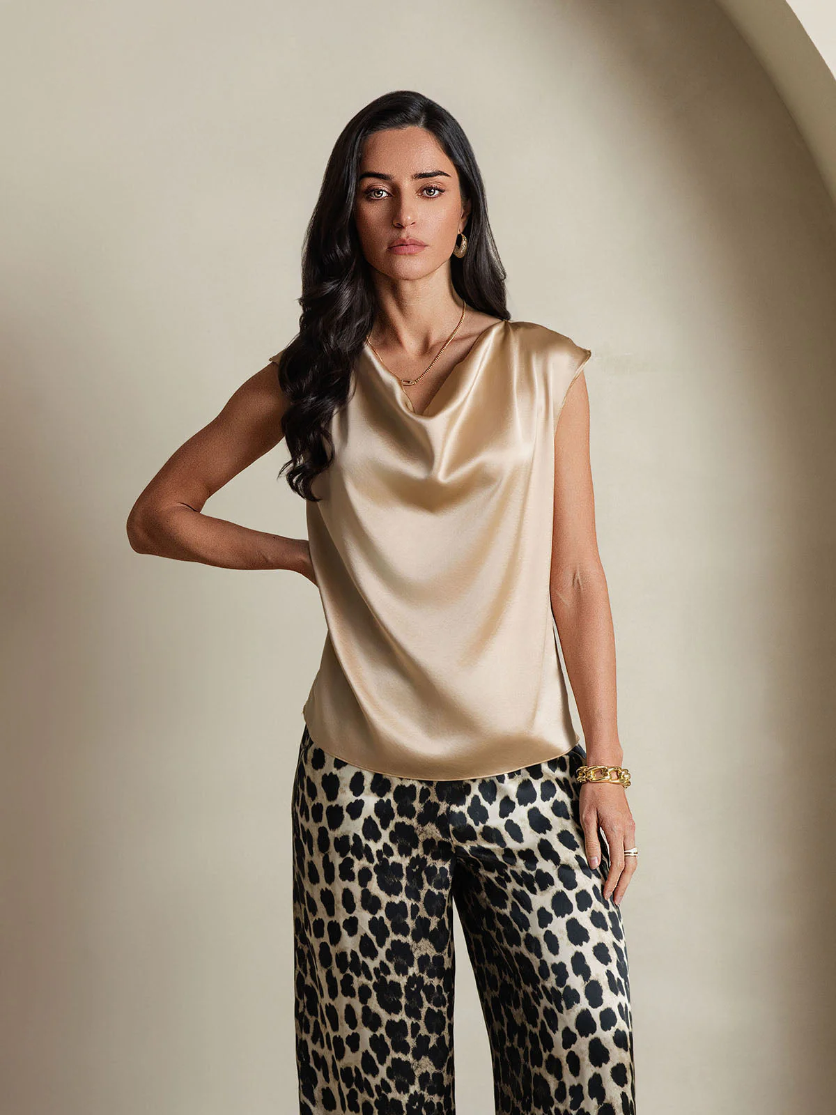 19Momme Silke Kappeærme Halskrave Tanktop/Bluse - Image 59