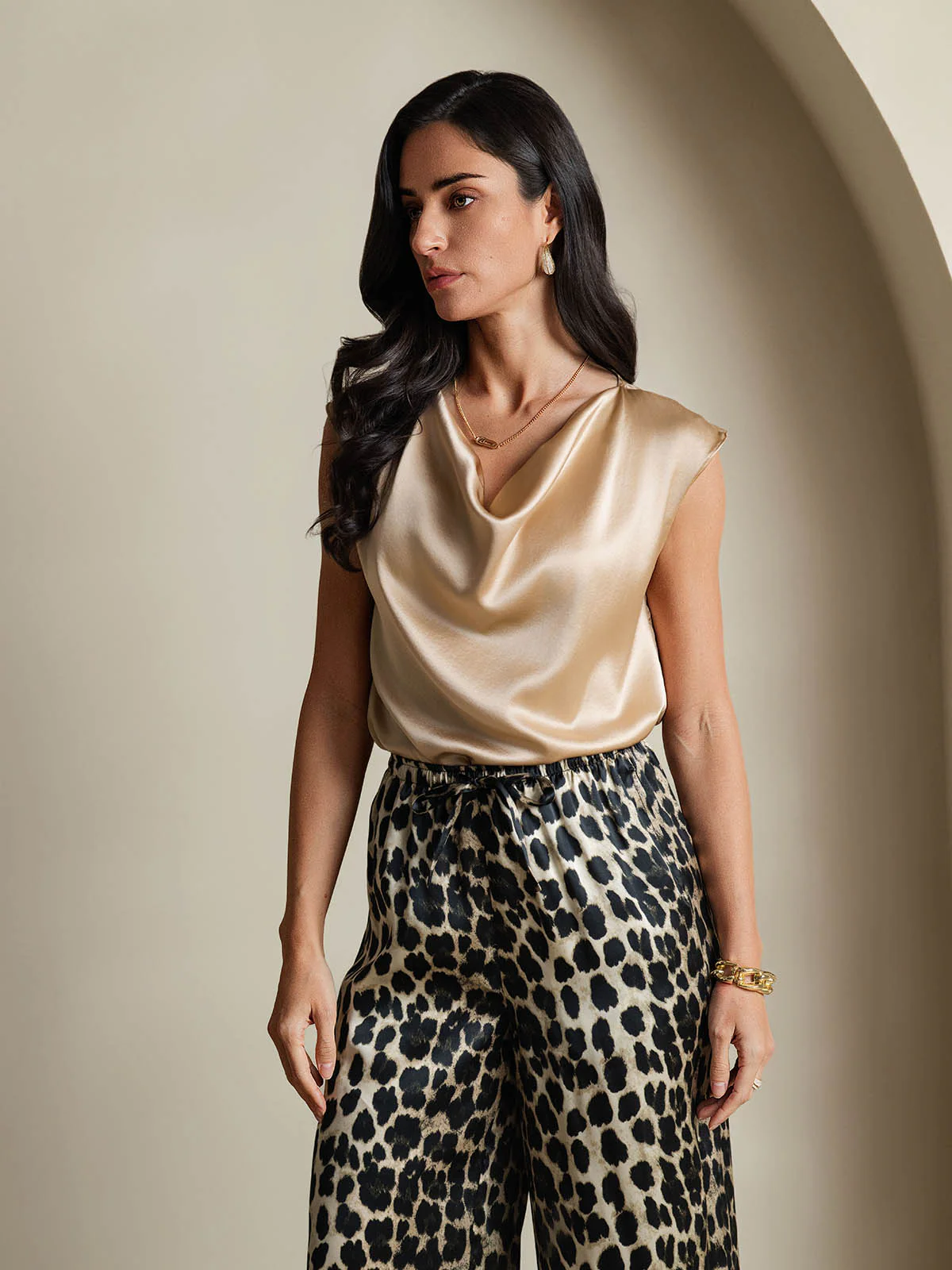 19Momme Silke Kappeærme Halskrave Tanktop/Bluse - Image 61