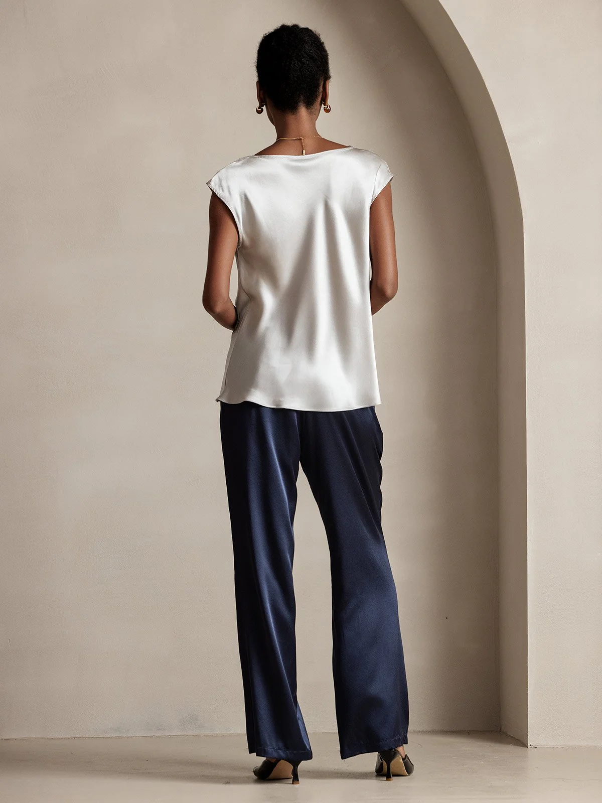 19Momme Silke Kappeærme Halskrave Tanktop/Bluse - Image 7