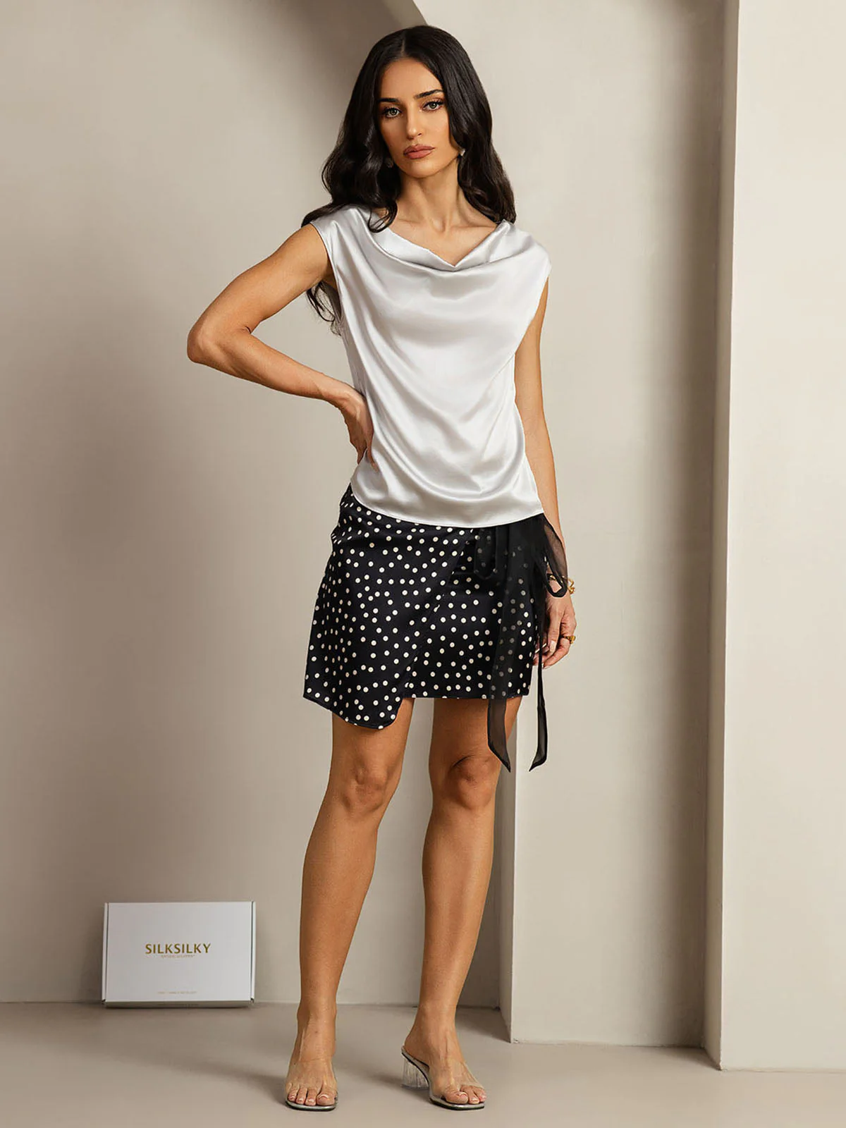 19Momme Silke Kappeærme Halskrave Tanktop/Bluse - Image 73