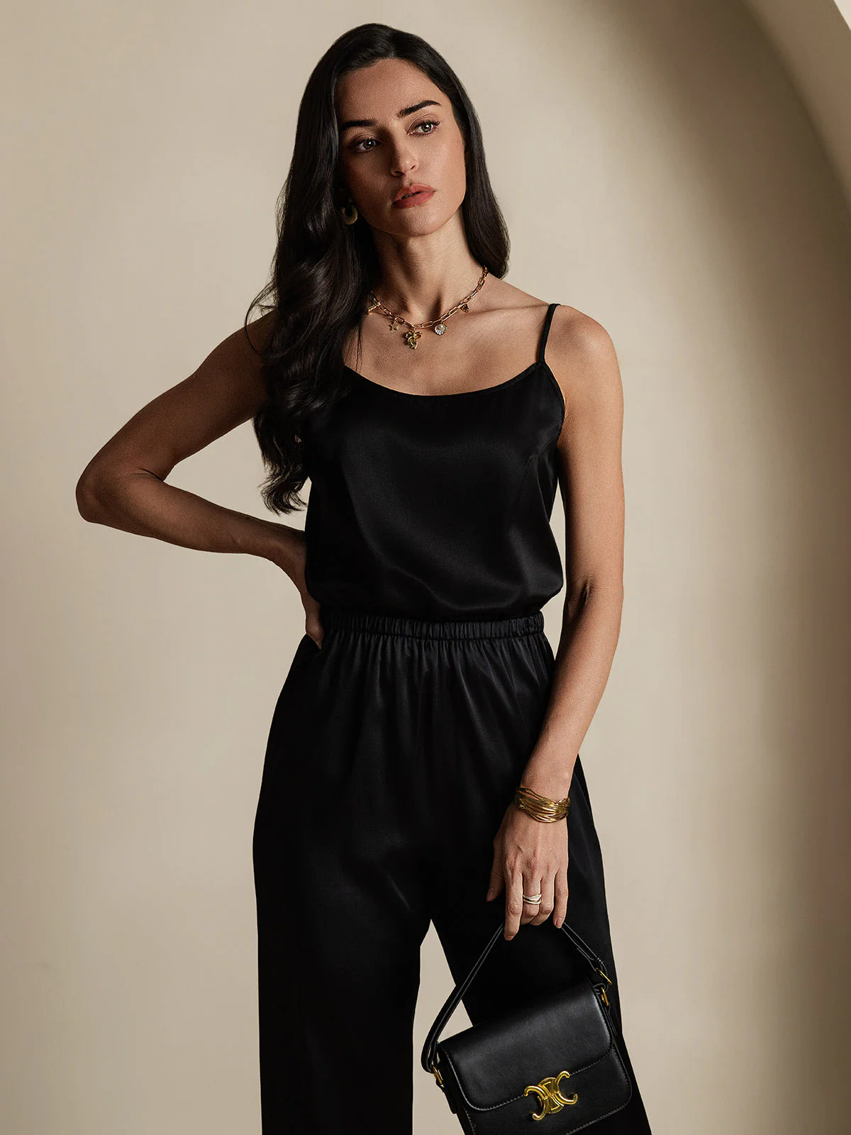19Momme Silke-Spaghettistropper Camisole-top - Image 12