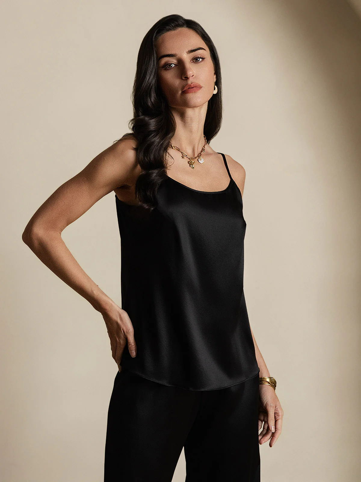 19Momme Silke-Spaghettistropper Camisole-top - Image 13