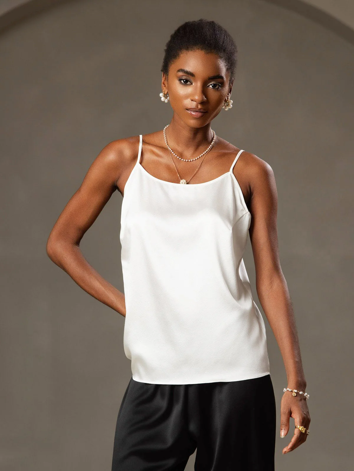 19Momme Silke-Spaghettistropper Camisole-top - Image 20