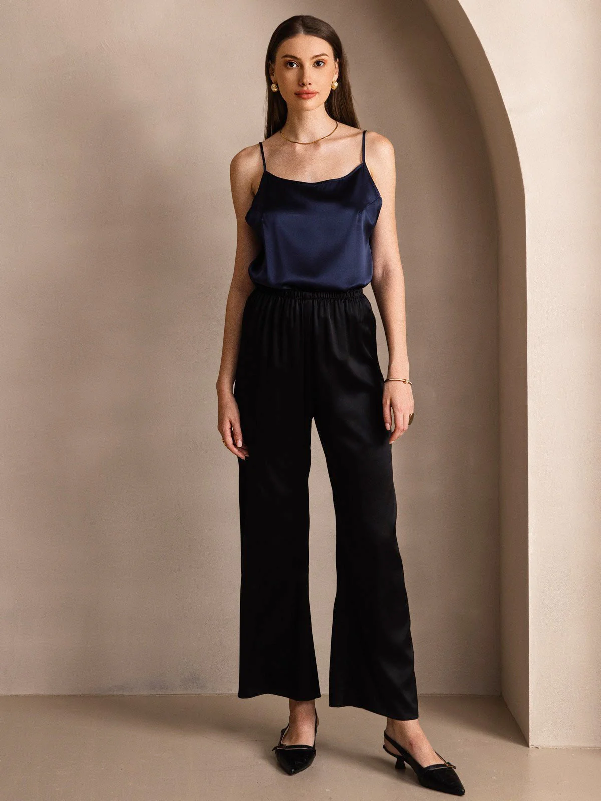 19Momme Silke-Spaghettistropper Camisole-top - Image 31
