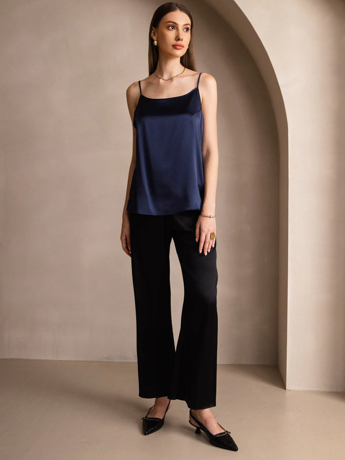 19Momme Silke-Spaghettistropper Camisole-top - Image 32