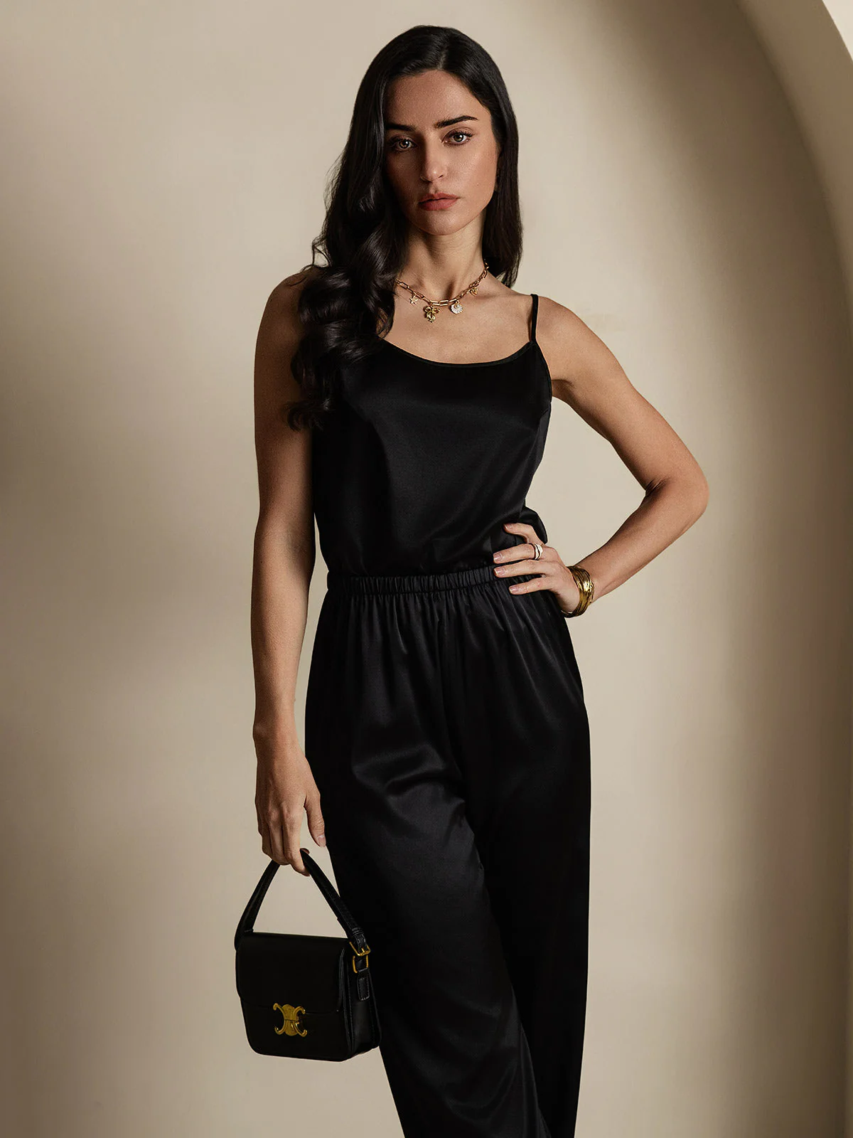 19Momme Silke-Spaghettistropper Camisole-top - Image 9