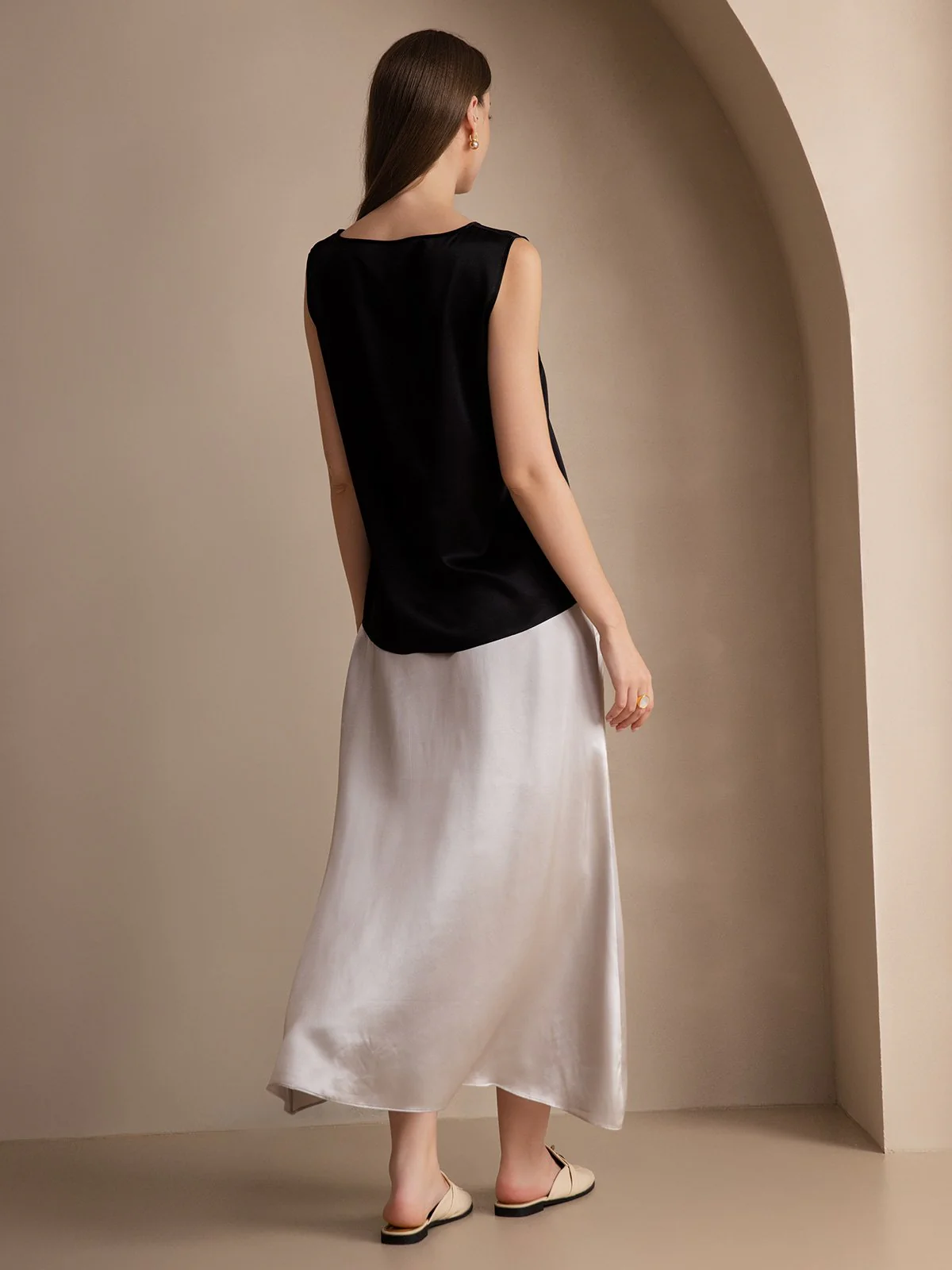 19Momme Silke Lounge Rund Hals Tanktop - Image 15