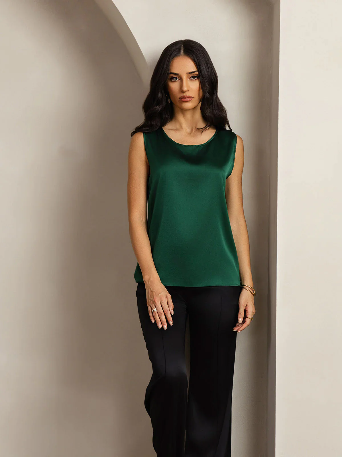 19Momme Silke Lounge Rund Hals Tanktop - Image 29