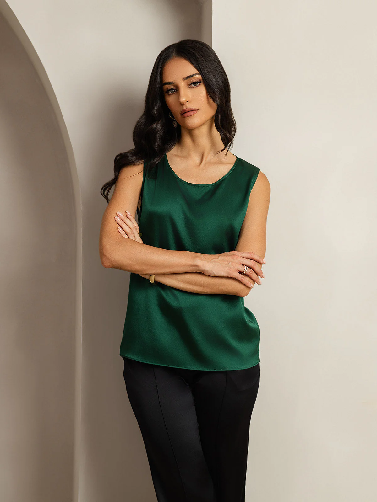 19Momme Silke Lounge Rund Hals Tanktop - Image 32