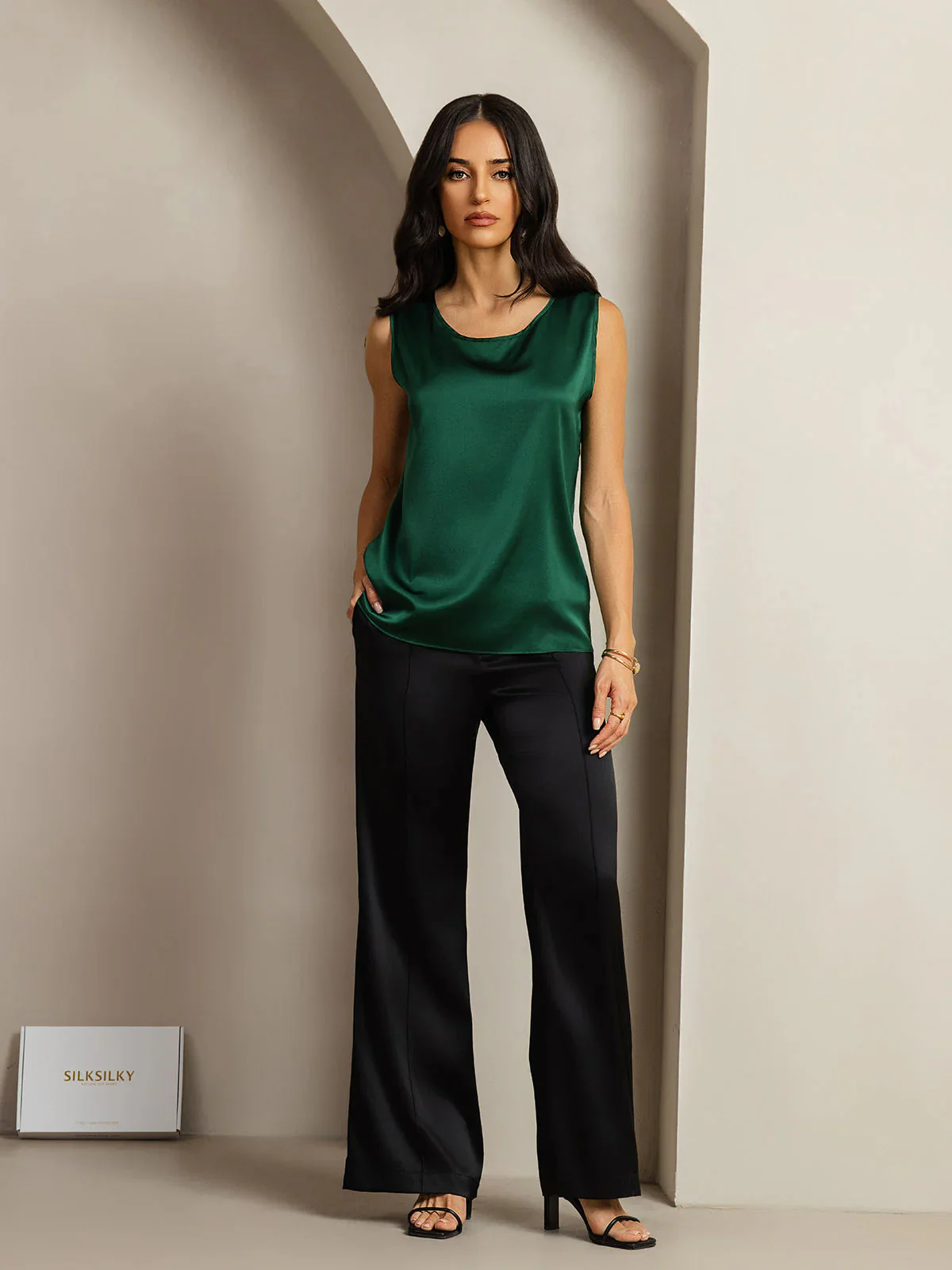 19Momme Silke Lounge Rund Hals Tanktop - Image 34