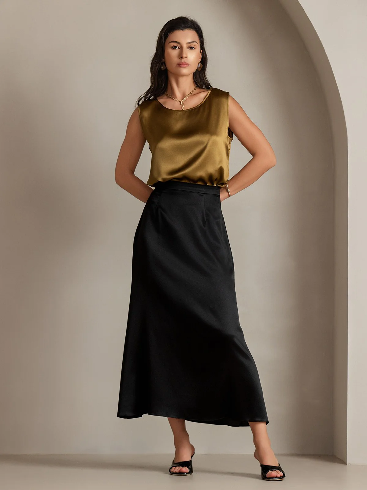 19Momme Silke Lounge Rund Hals Tanktop - Image 56