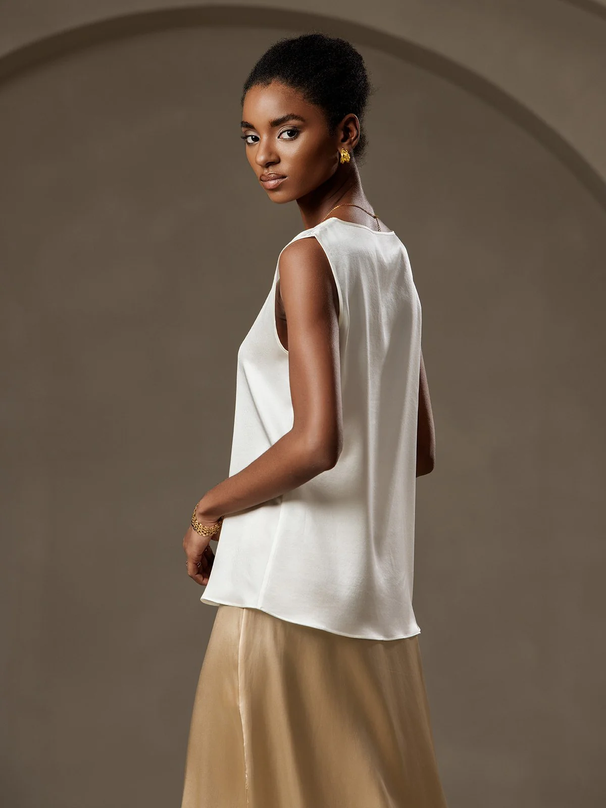 19Momme Silke Lounge Rund Hals Tanktop - Image 9