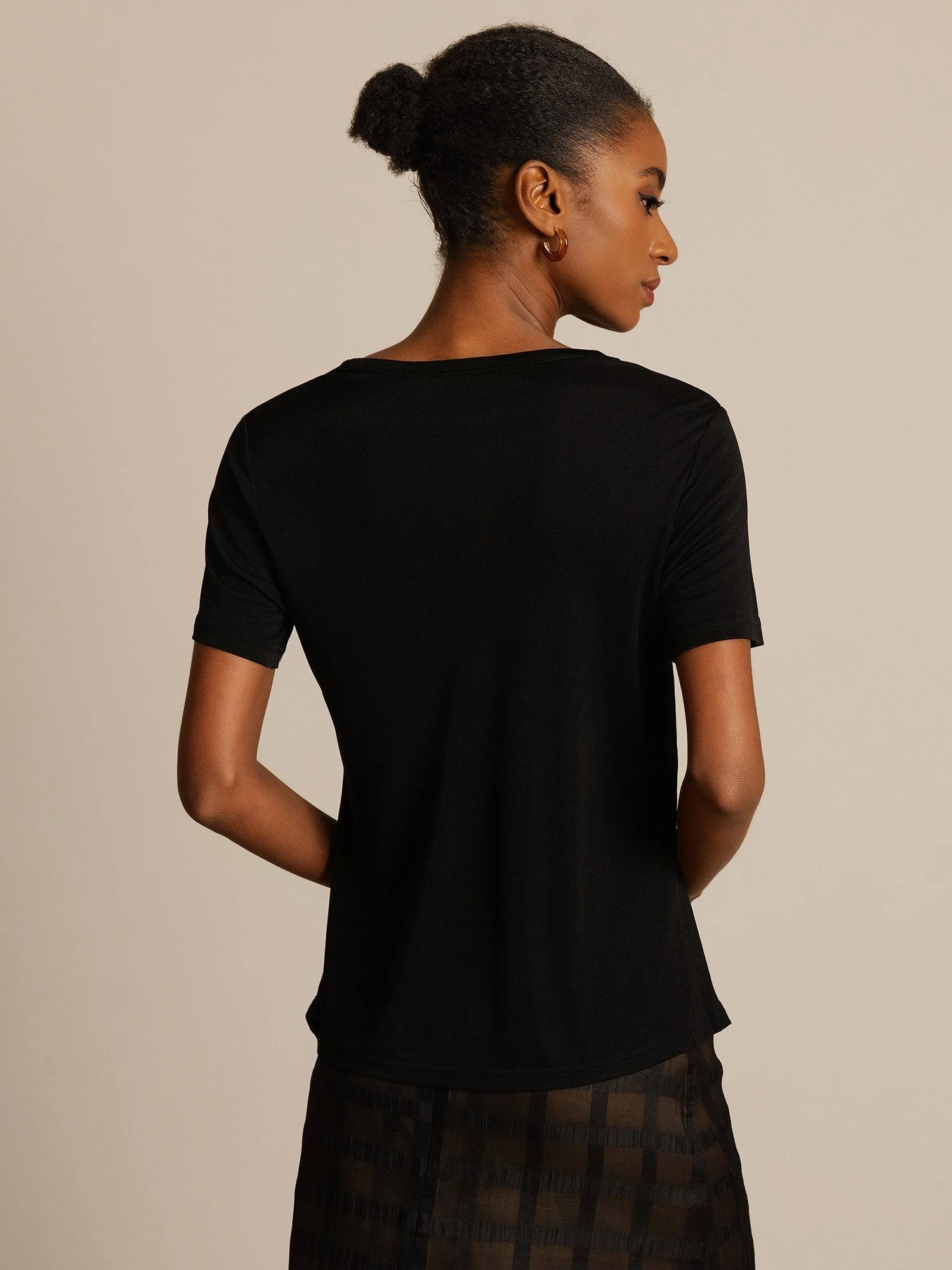 Ren Silke Kortærmet Dame T-shirt - Image 16