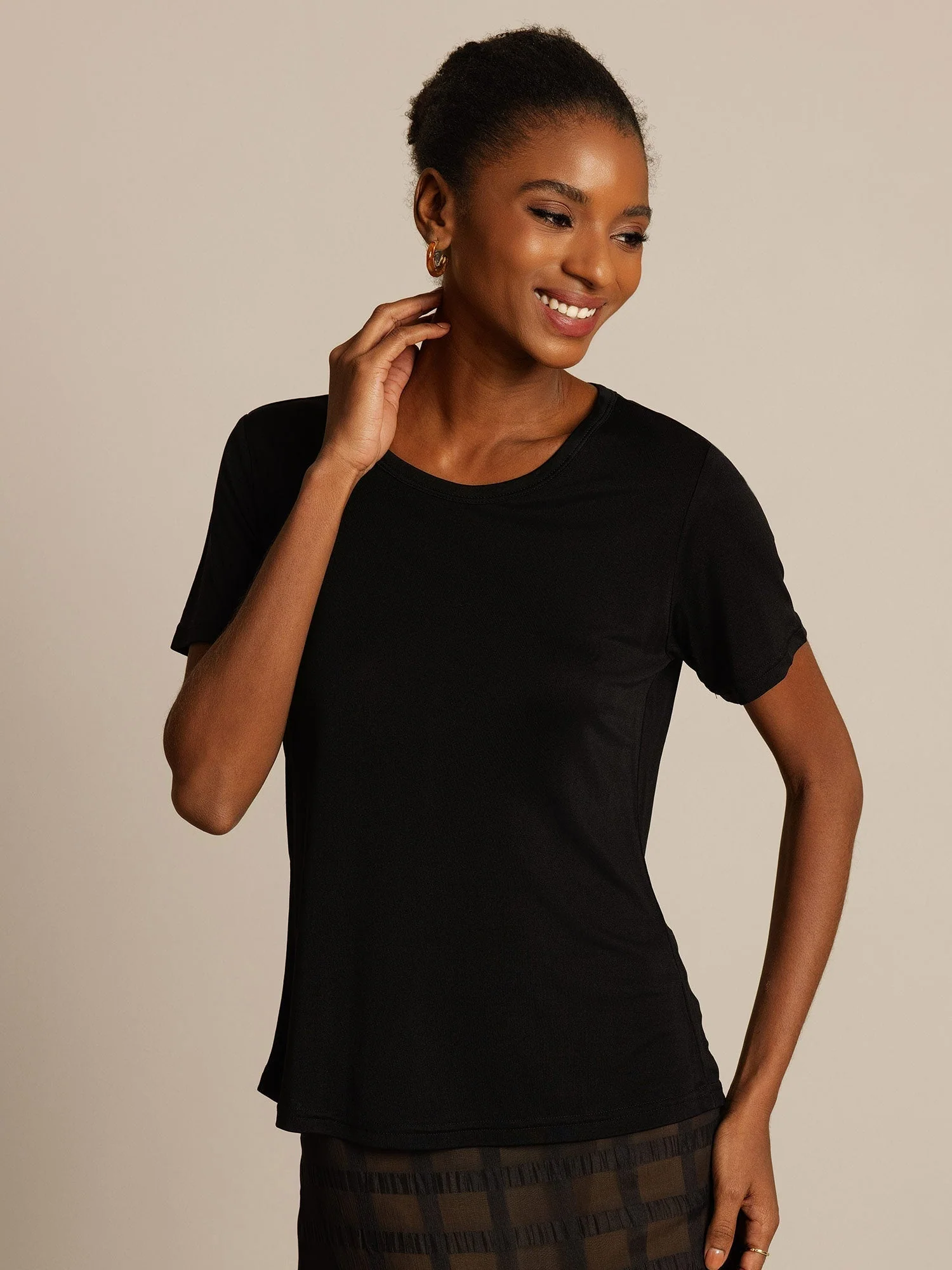 Ren Silke Kortærmet Dame T-shirt - Image 18