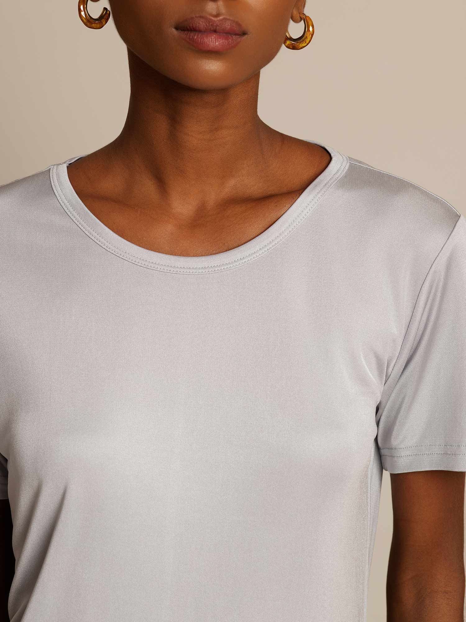 Ren Silke Kortærmet Dame T-shirt - Image 4