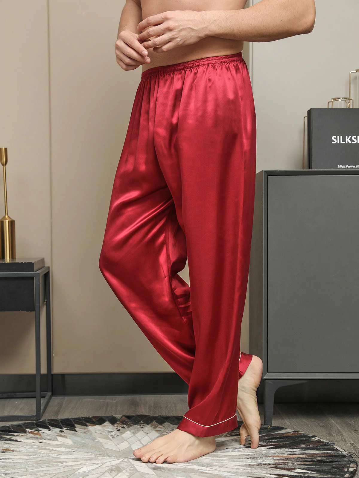 Ren Silke Casual Sovebukser - Image 16