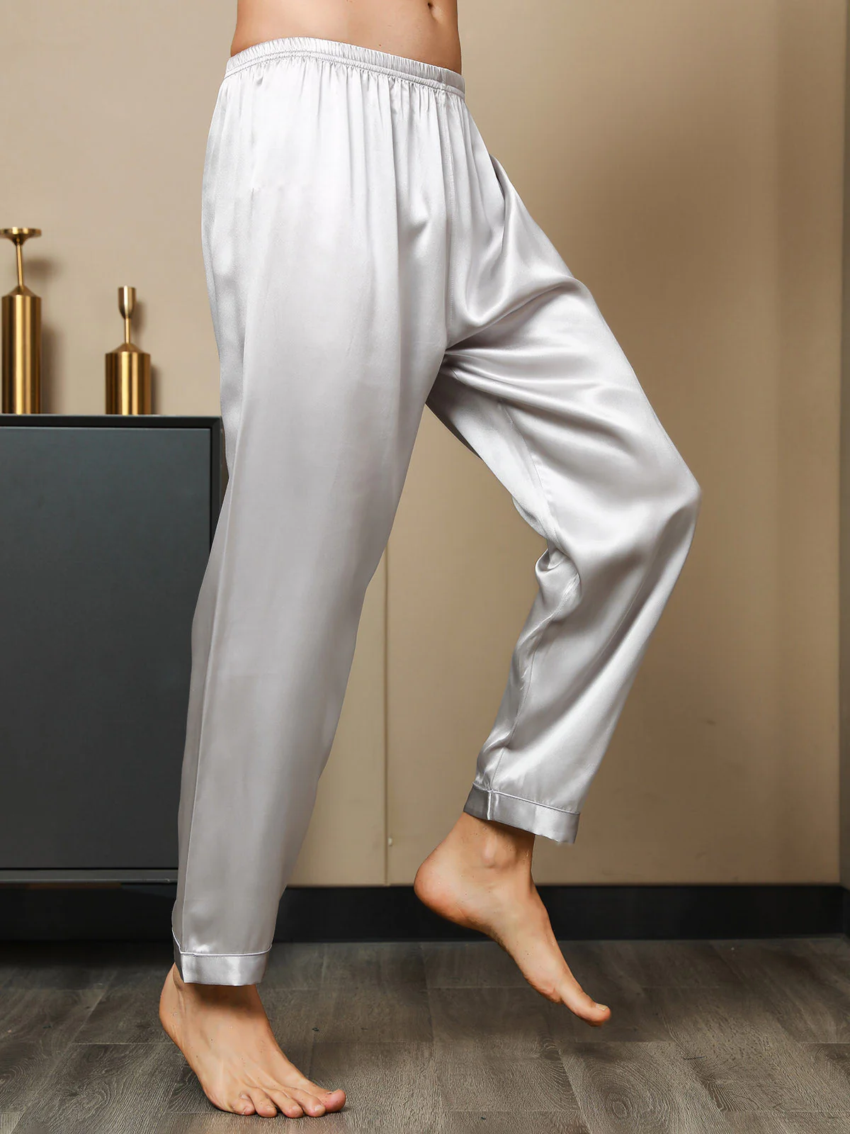 Ren Silke Casual Sovebukser - Image 19