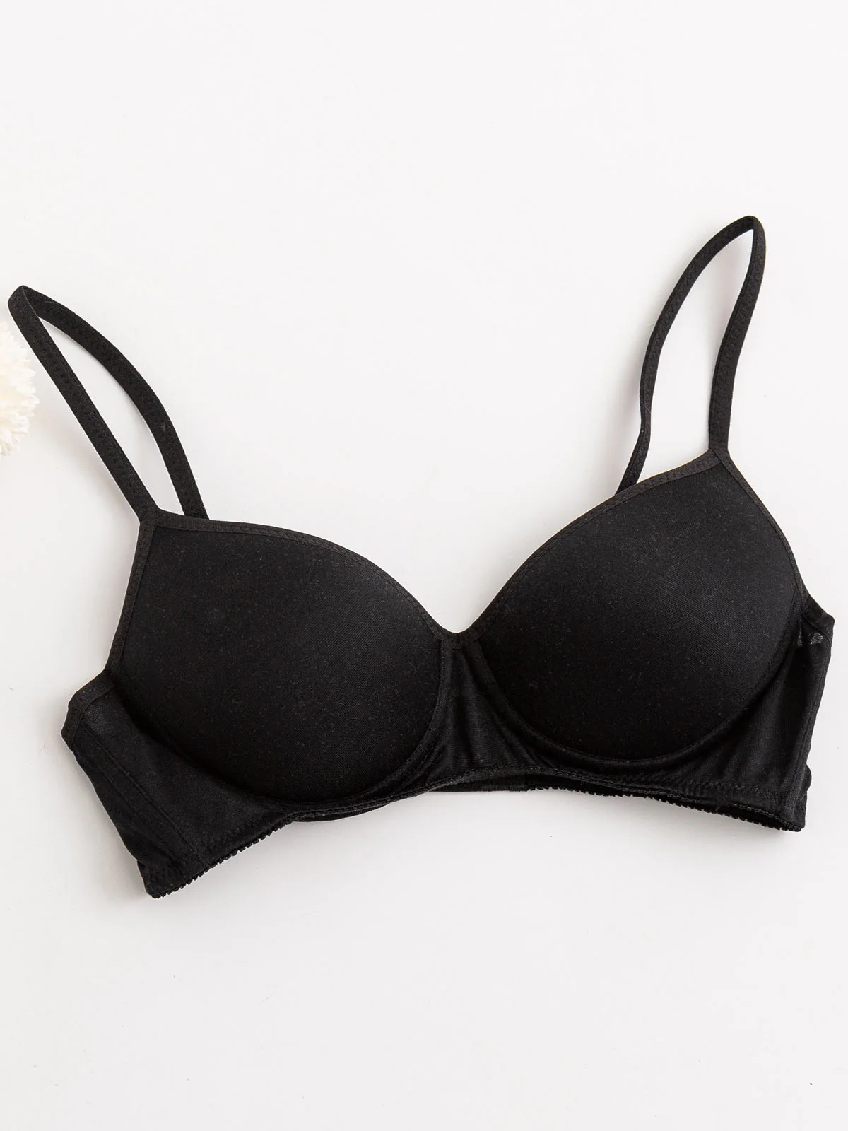 Sportslig Trådløs Silke Jersey Komfort Bralette - Image 6