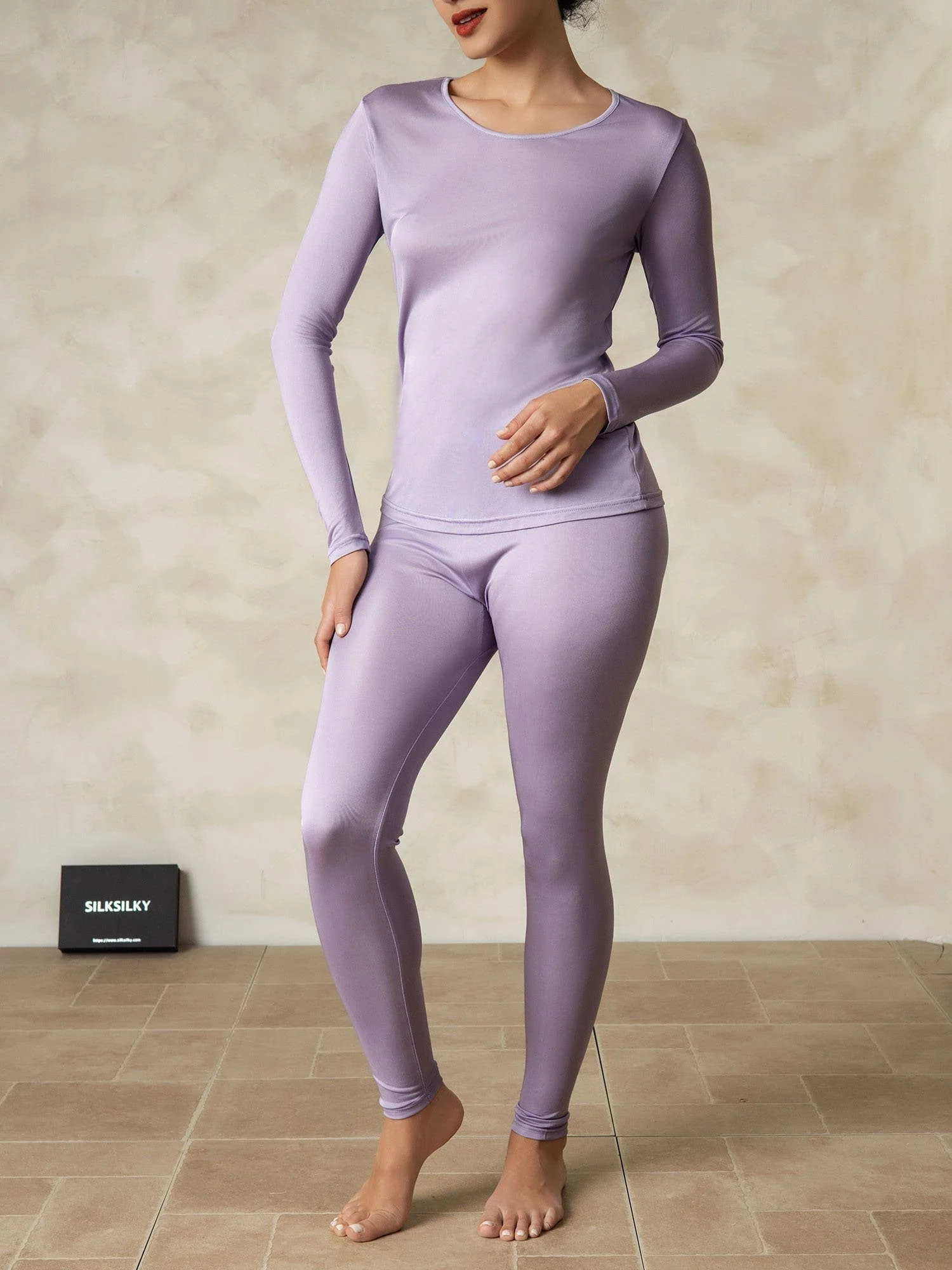 Dame Silkejersey Langærmet Undertøj - Image 4